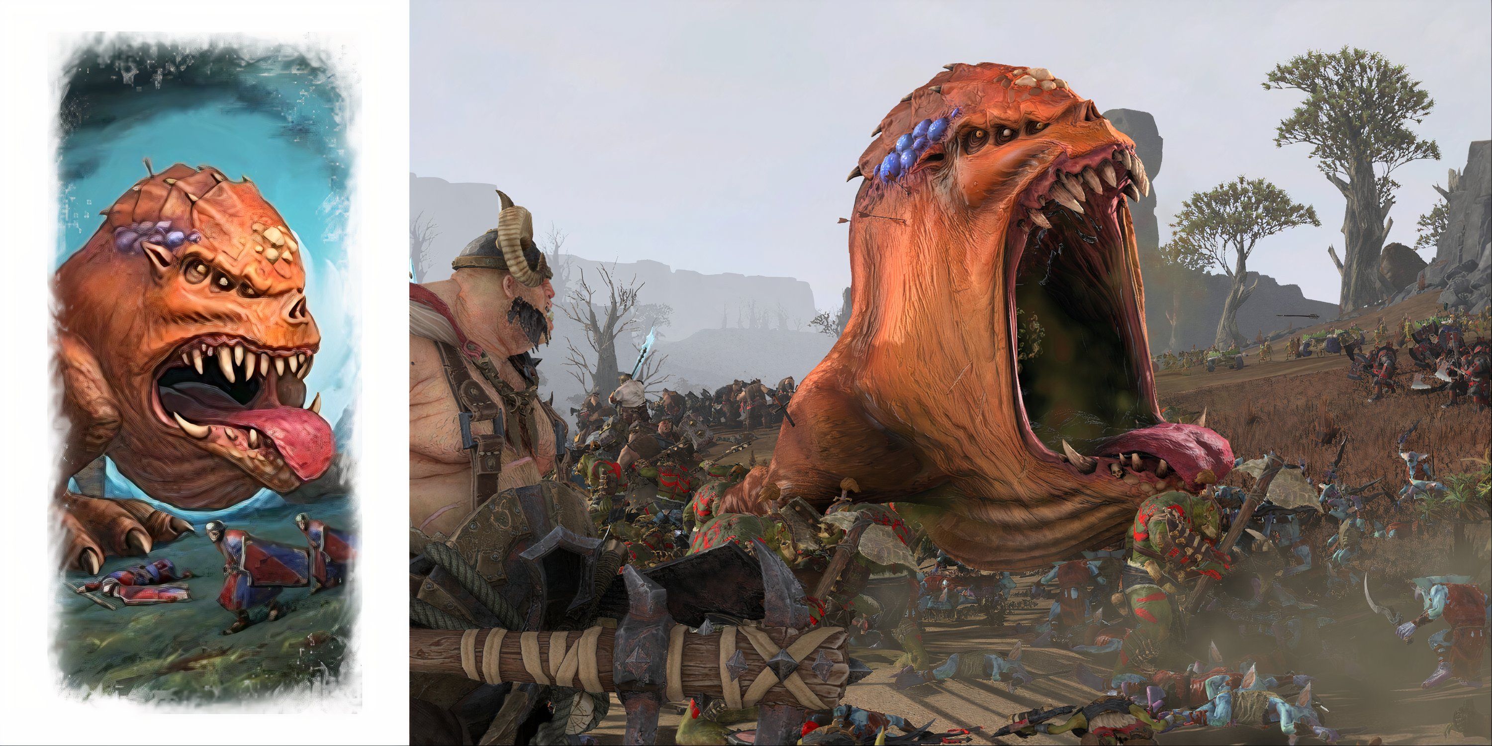 Colossal Squig Total war warhammer 3