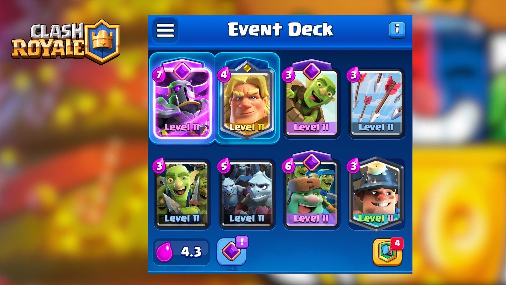 top deck for the 20 win challenge in clash royale