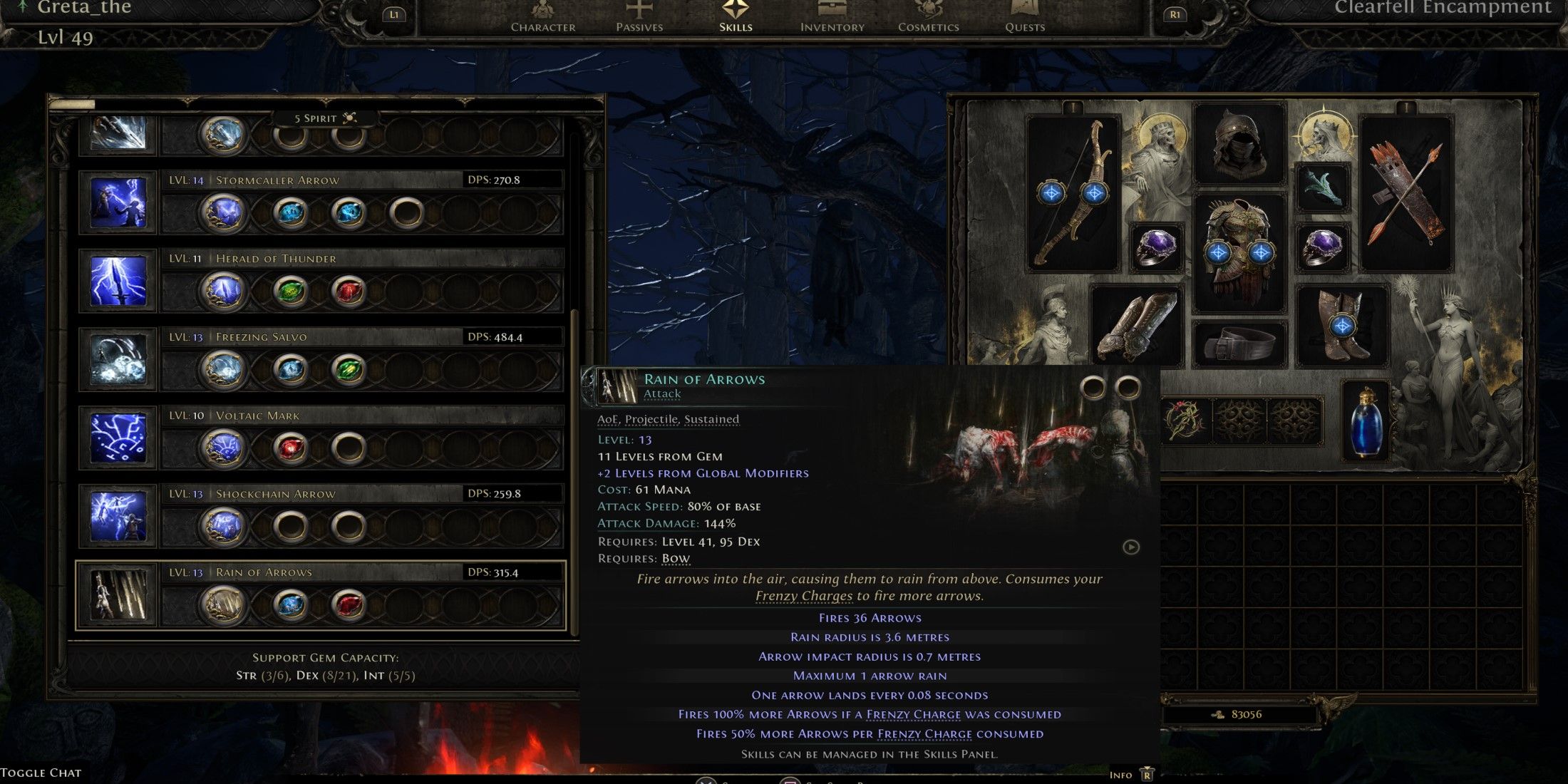 Path of Exile 2 Rain of Arrows