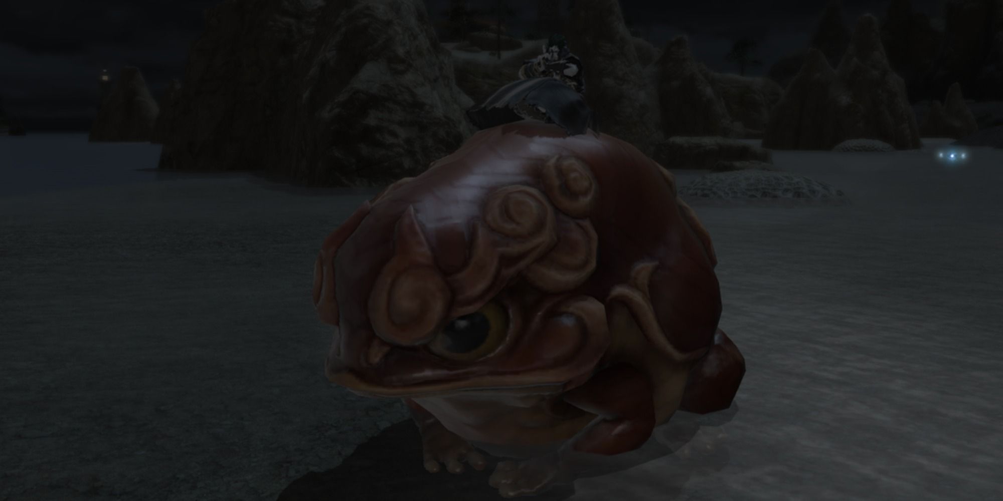 The Ninja summoning a Hellfrog in Final Fantasy 14.