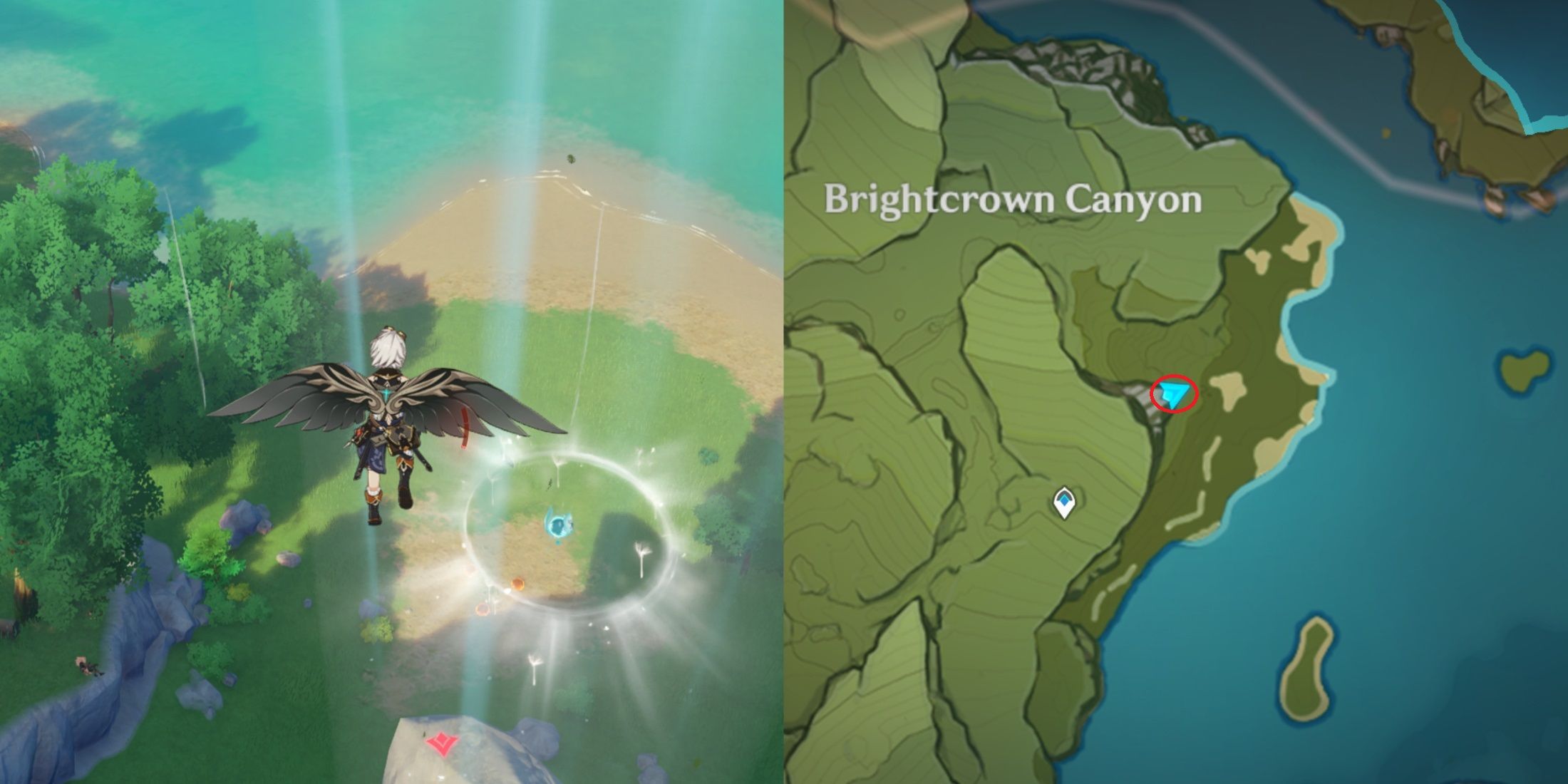 Brightcrown Mountains Anemoculus Location 16