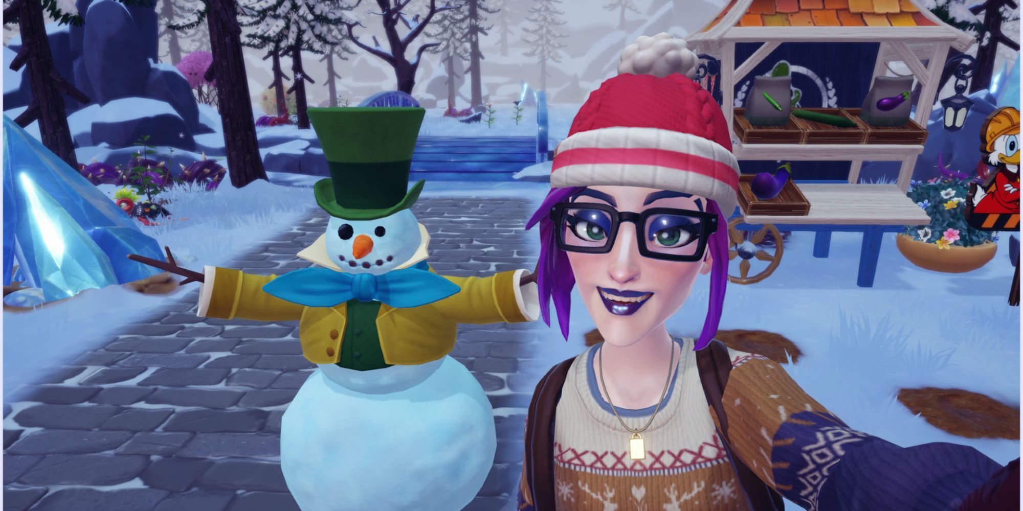 Mad Hatter Snowman in Disney Dreamlight Valley