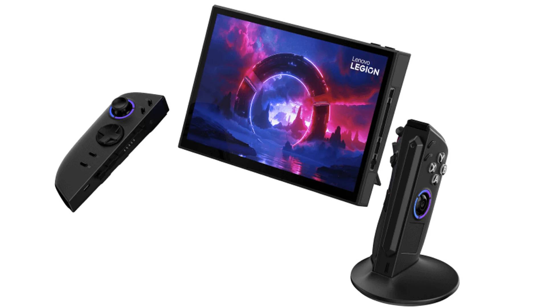 Leaked Lenovo Legion Go image with controllers detached from main handheld