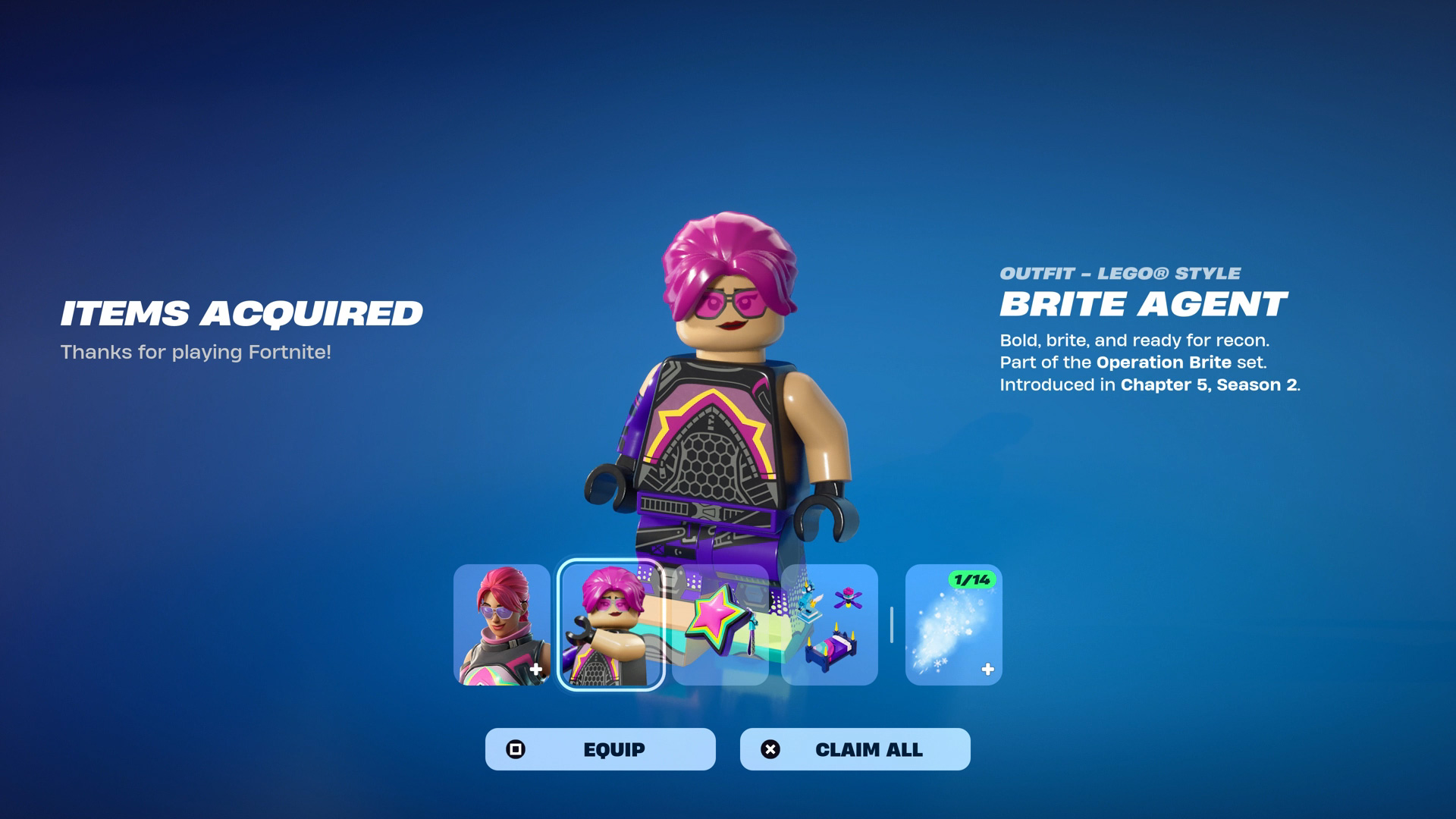 Bonus Content unlocked with the Lego Fortnite Battle Bus (77073)