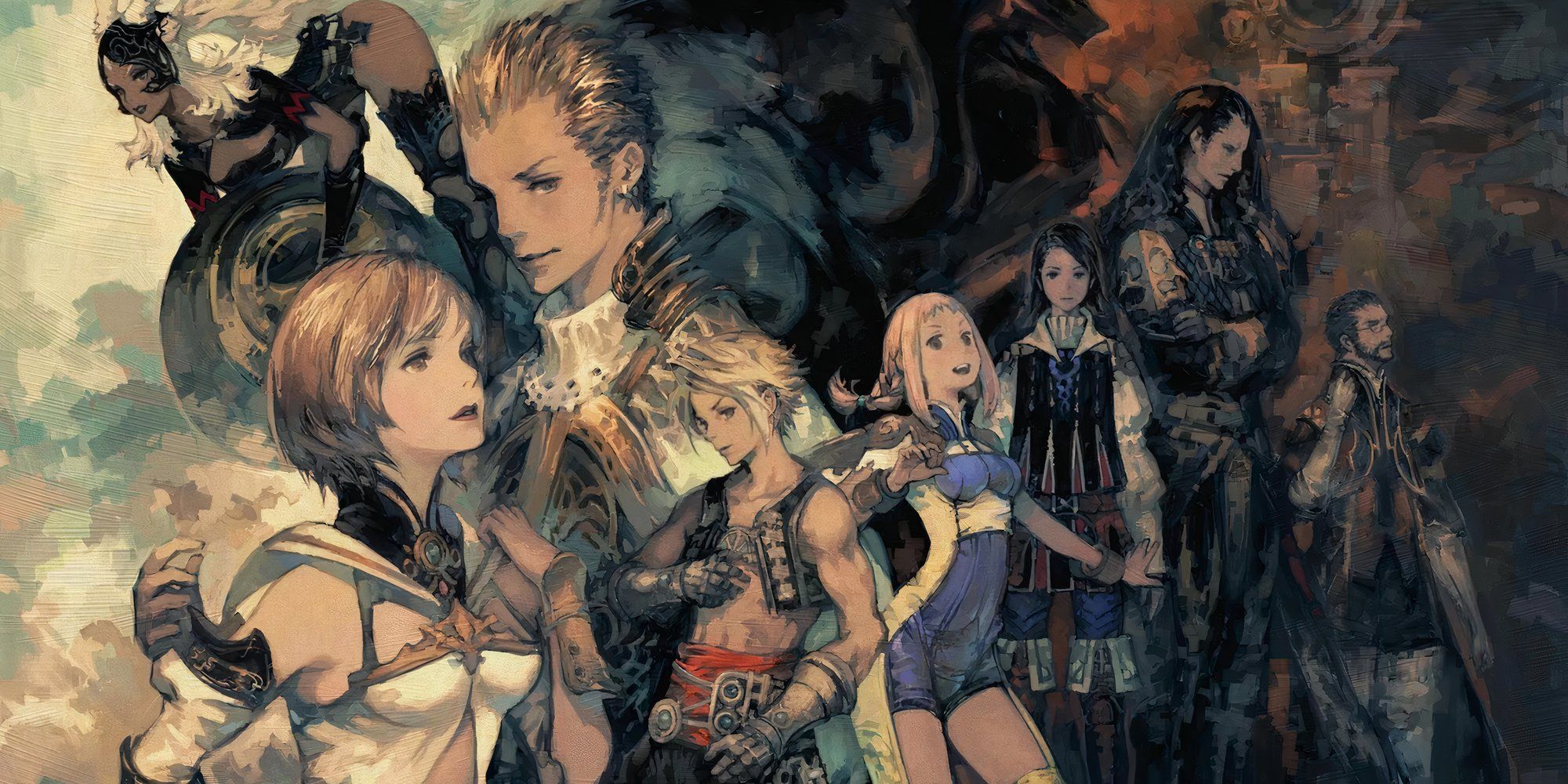 Promo art featuring characters in Final Fantasy 12