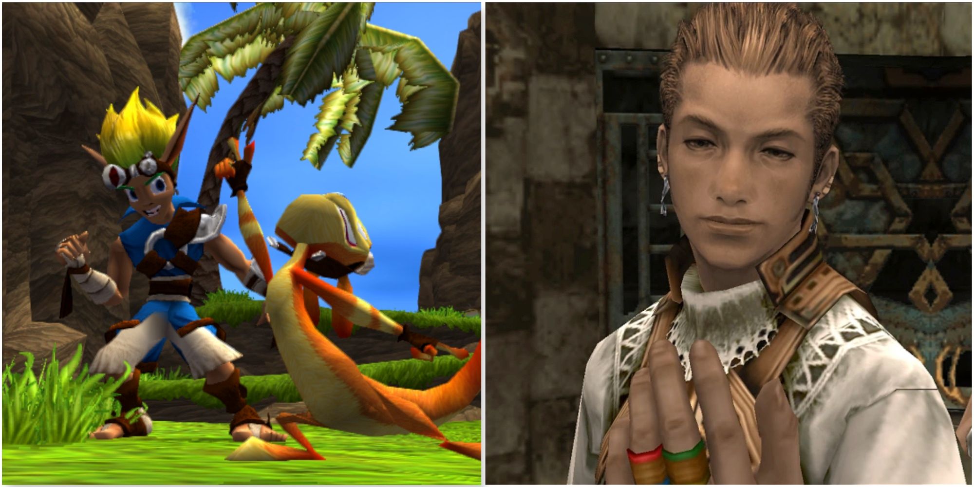 Jak And Daxter in Jak And Daxter and Balthier in Final Fantasy 12