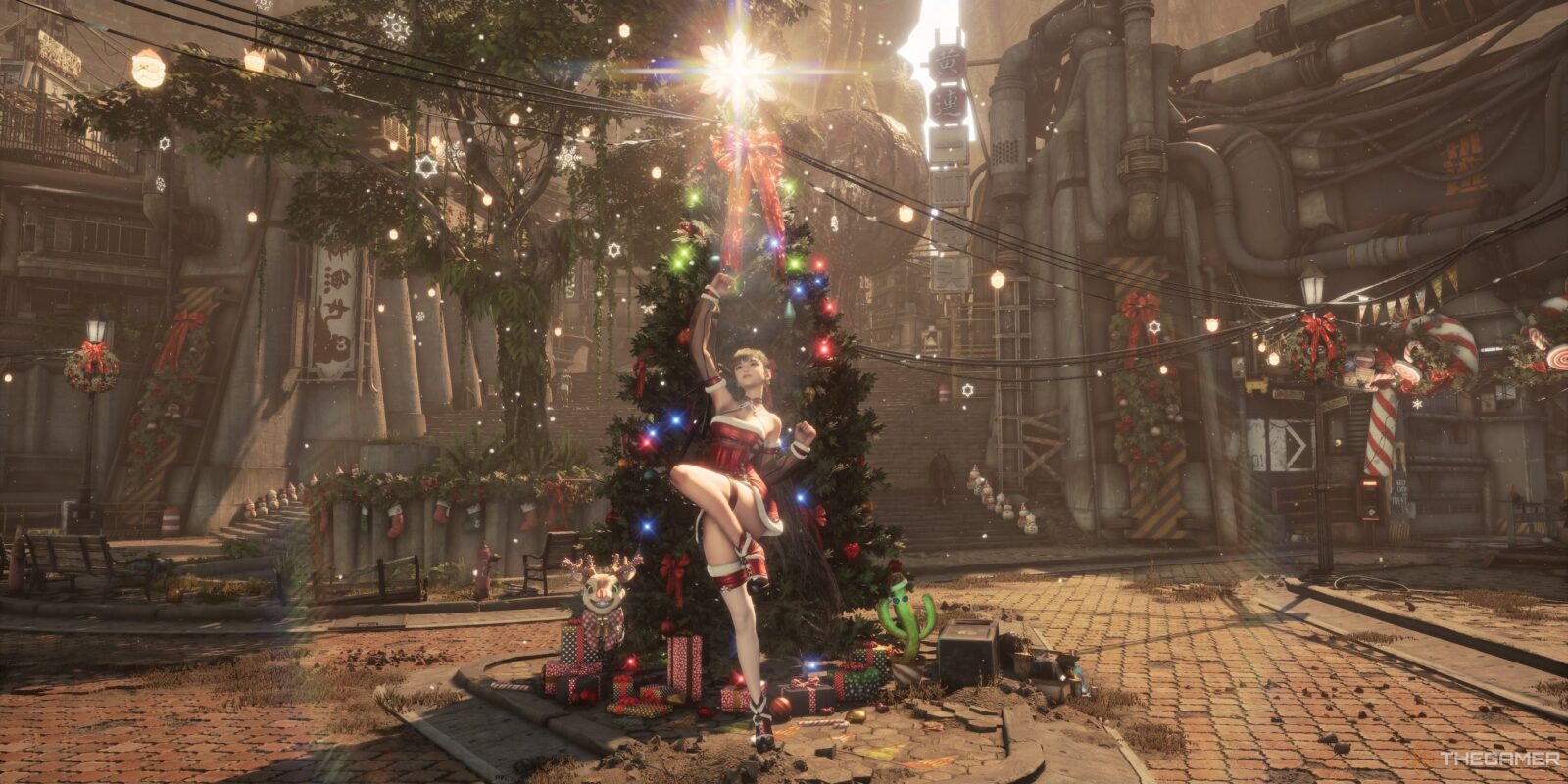 How To Unlock Both Christmas Outfits In Stellar Blade