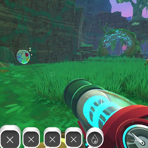 The player finds the Chime Slime that appears on December 18th in Slime Rancher