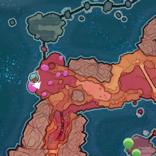 The player icon shows the location of the Chime Slime that appears on December 19th in Slime Rancher