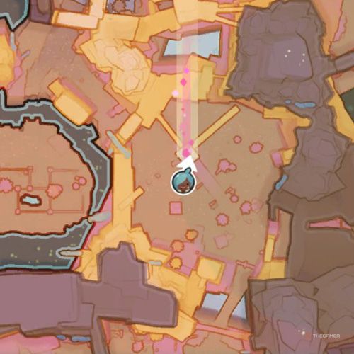 The player icon shows the location of the Chime Slime that appears on December 24th in Slime Rancher