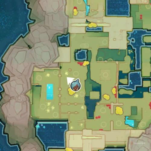 The player icon shows the location of the Chime Slime that appears on December 25th in Slime Rancher