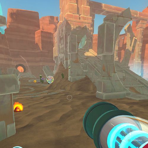 The player finds the Chime Slime that appears on December 24rd in Slime Rancher