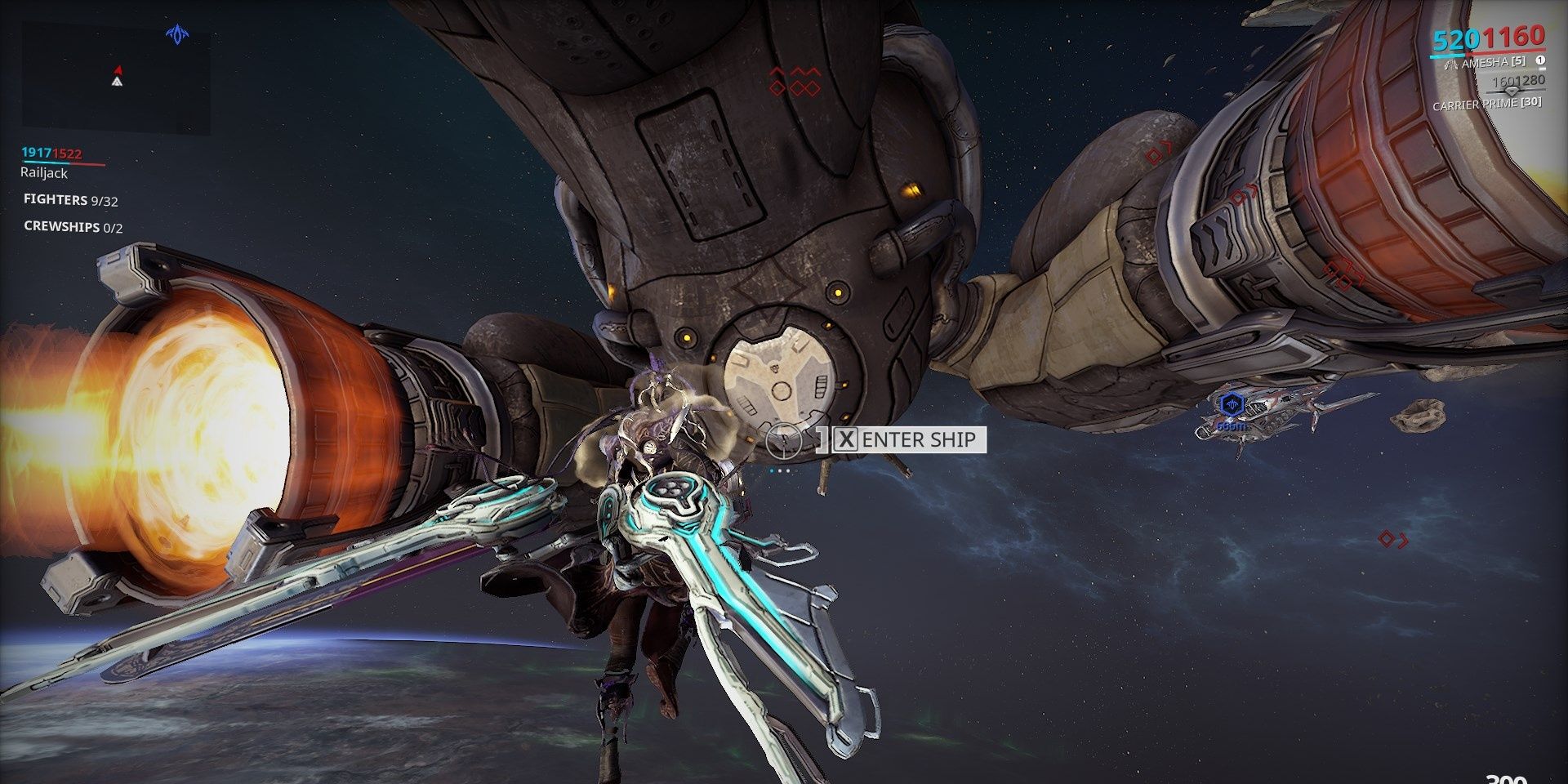 Warframe Railjack Ship Dock