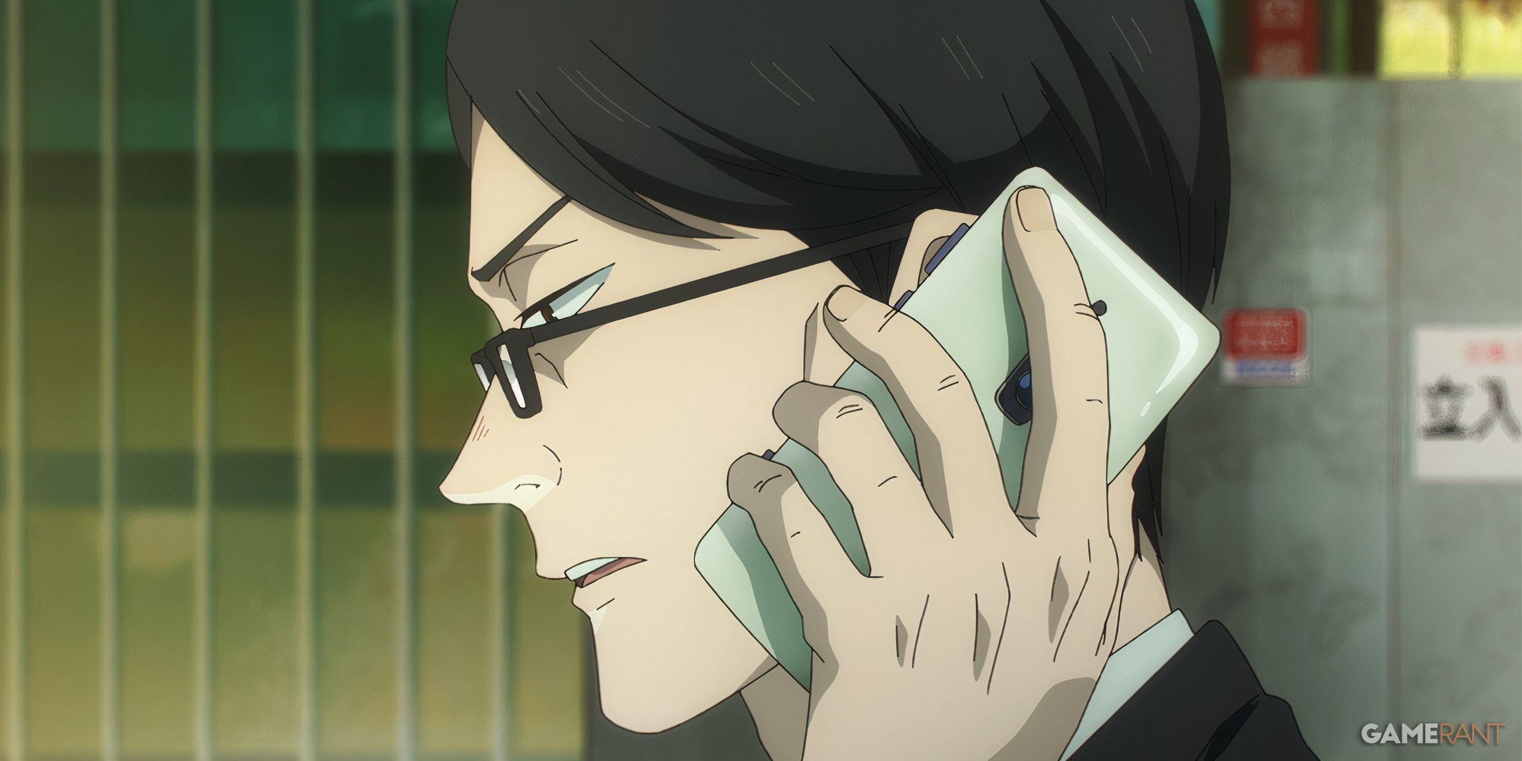 Ijichi communicates the situation in Shibuya during a phone call in Jujutsu Kaisen..