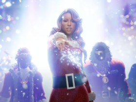 Oh thank goodness, the Fortnite rumors are true and Mariah Carey is here as a... 10-foot-tall Christmas goddess from space?