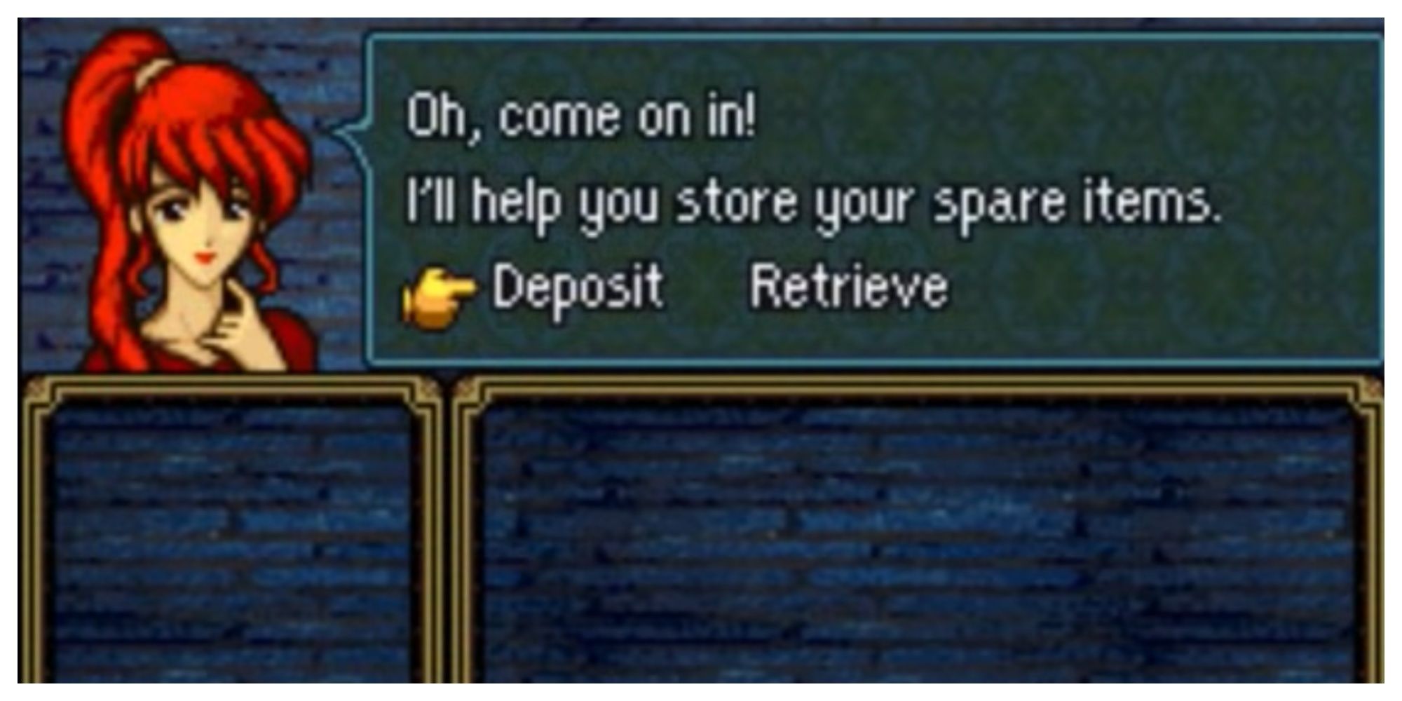 Anna offering to store spare items