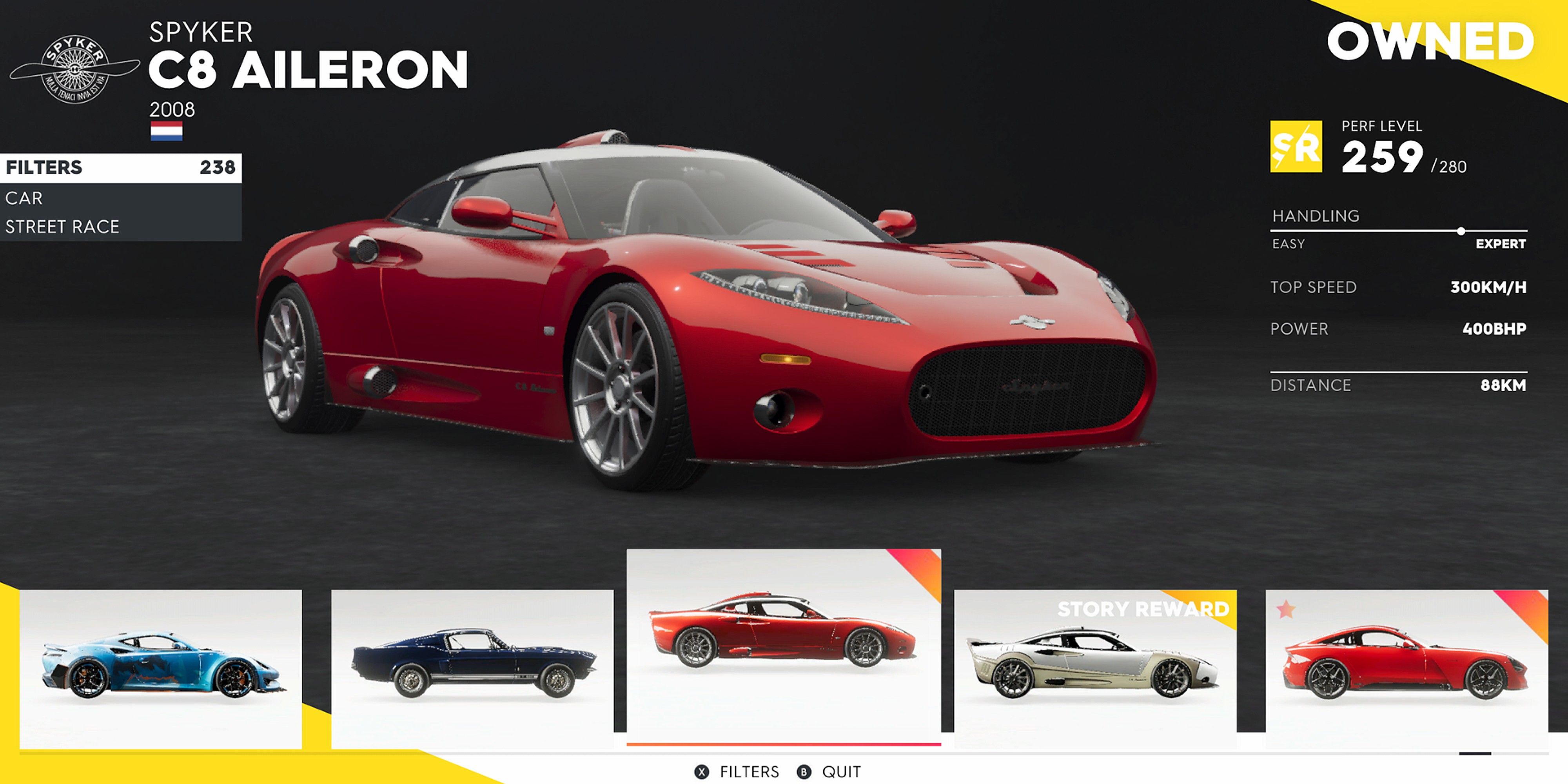 The Crew 2 Spyker C8 Aileron