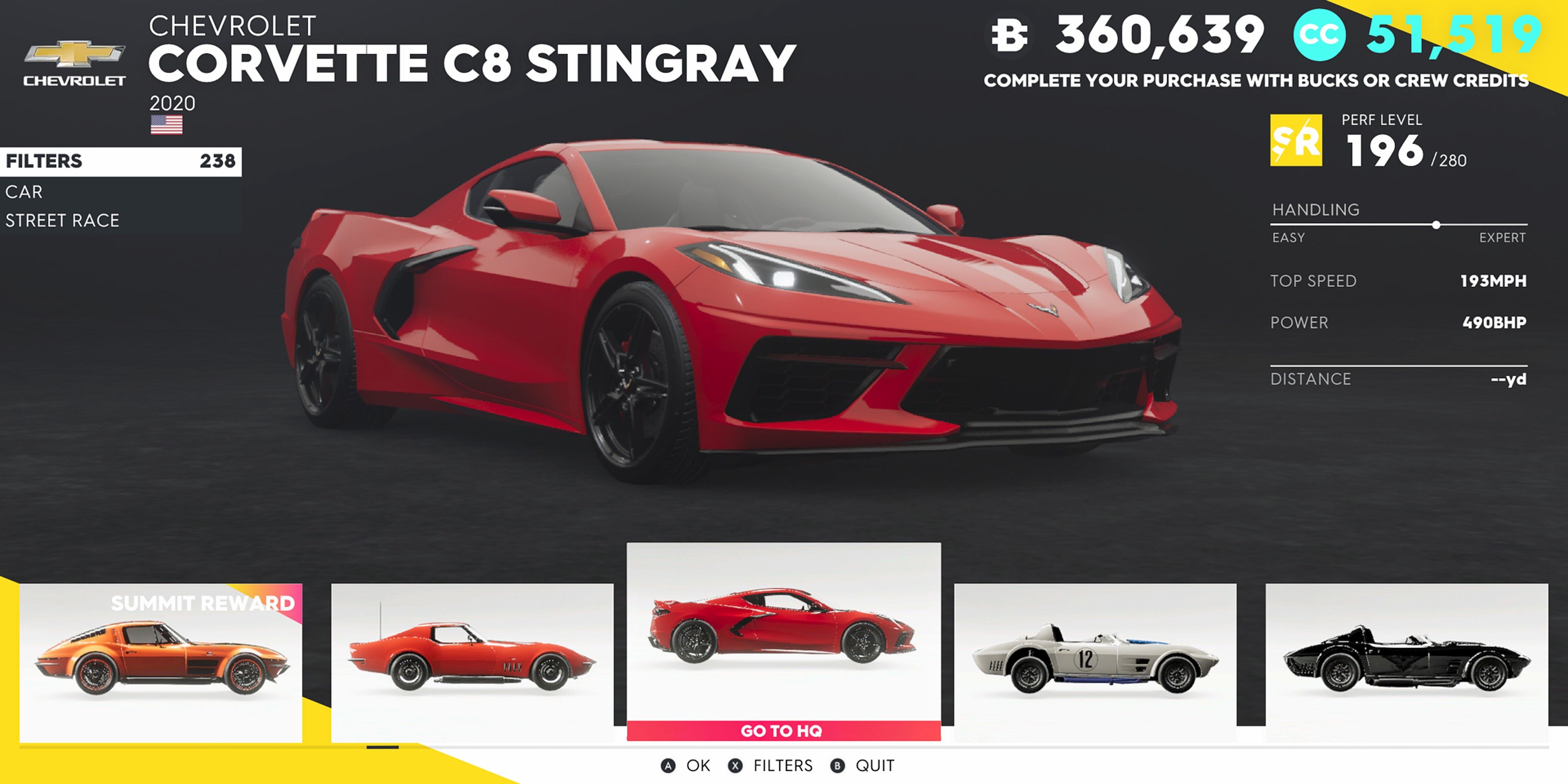 The Crew 2 Chevrolet Corvette C8 Stingray