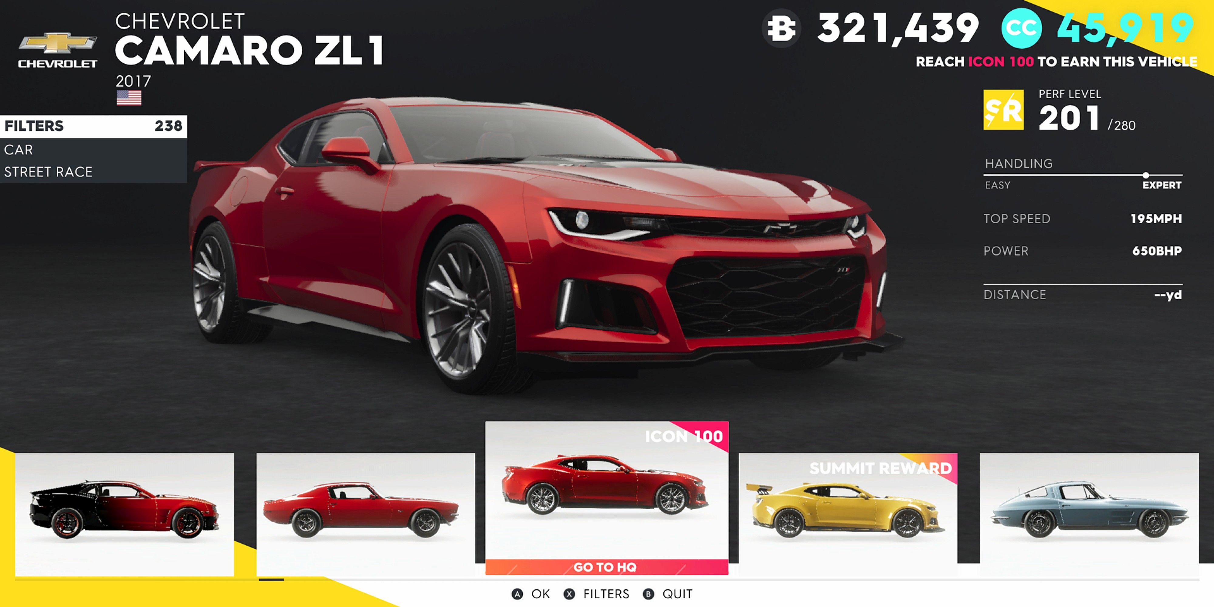 The Crew 2 Chevrolet Camaro ZL1