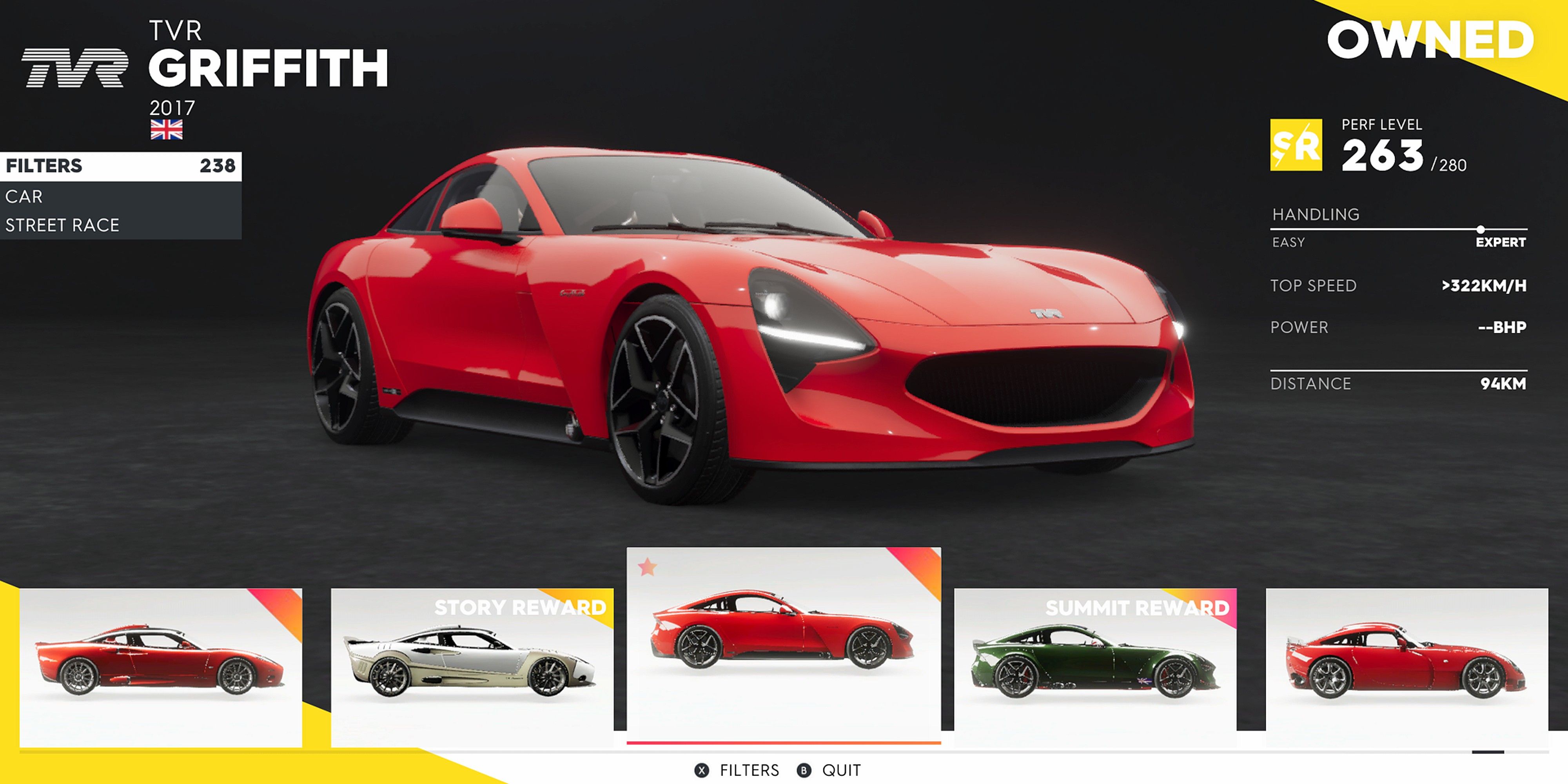 The Crew 2 TVR Griffith