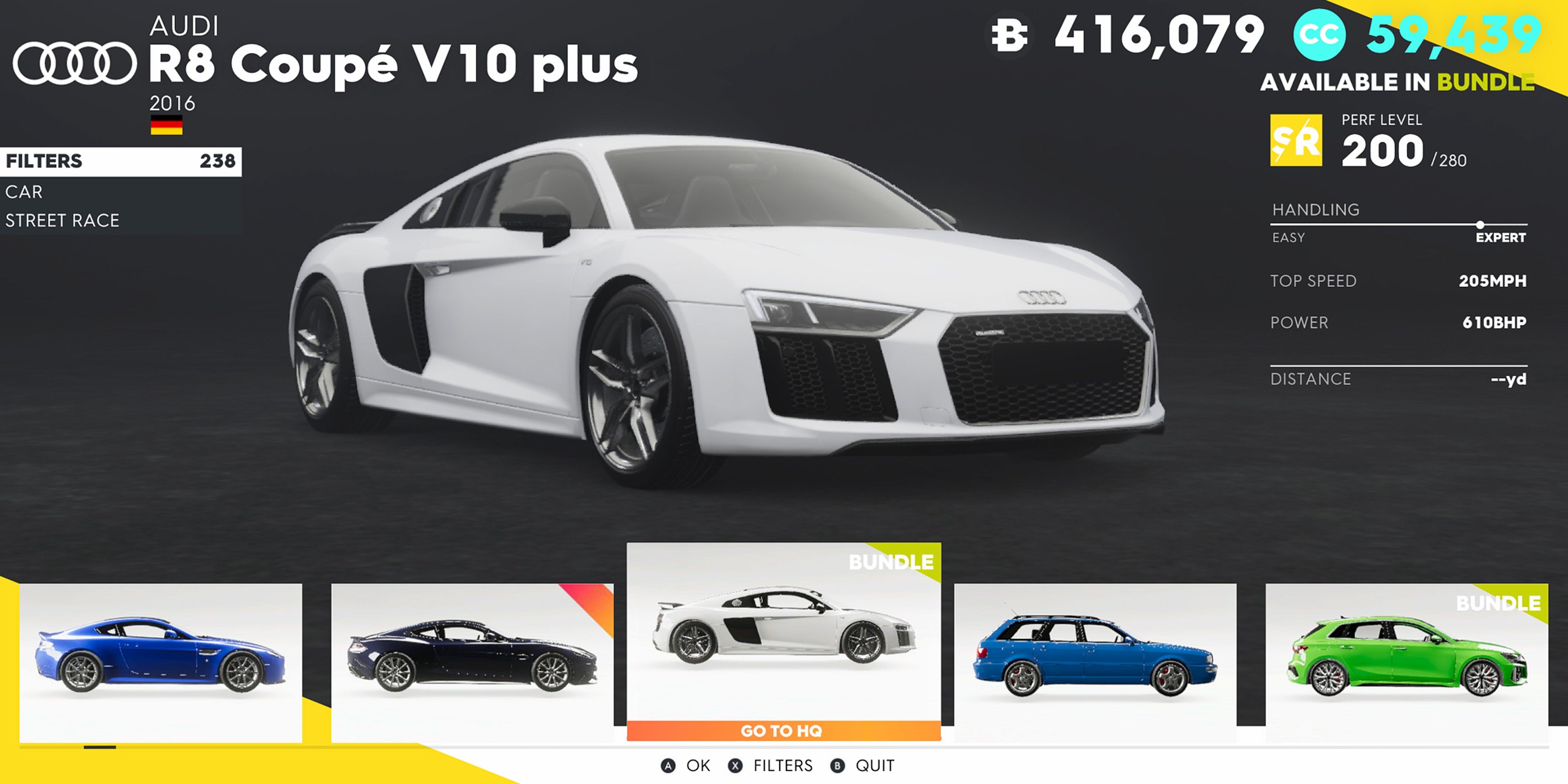 The Crew 2 Audi R8 Coupe V10 Plus