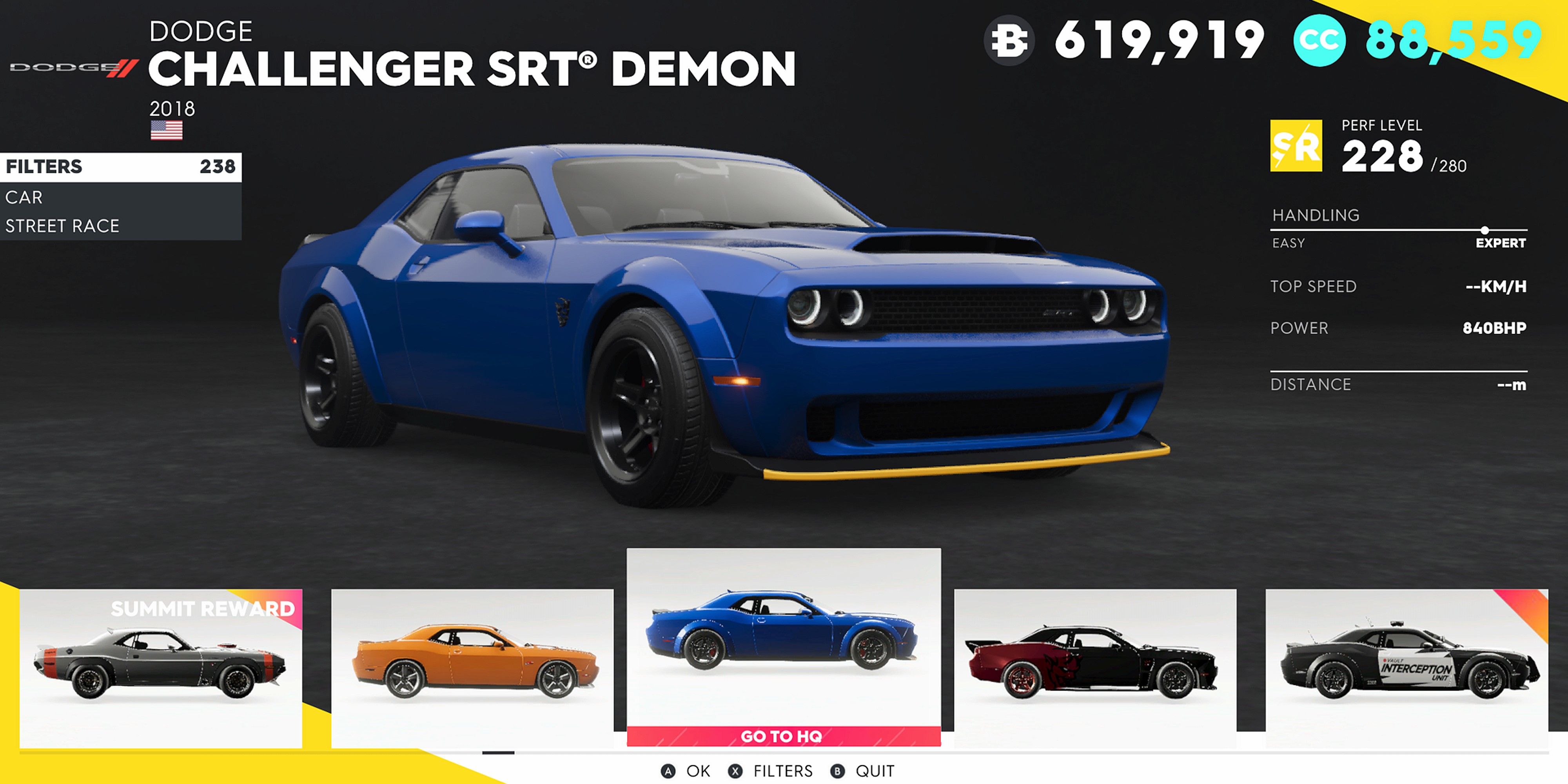 The Crew 2 Dodge Challenger SRT Demon