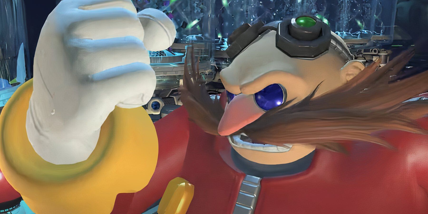 Eggman raising his fist in anger in Sonic Forces