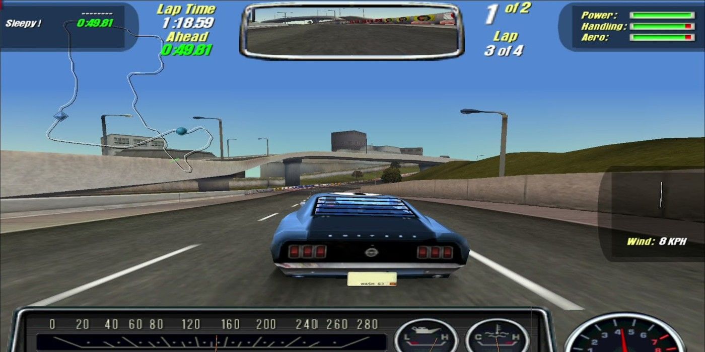 A car racing in Motor City Online.