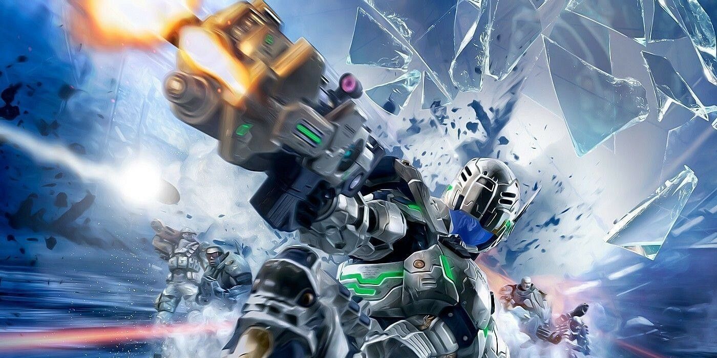 Vanquish promo image of character sliding.