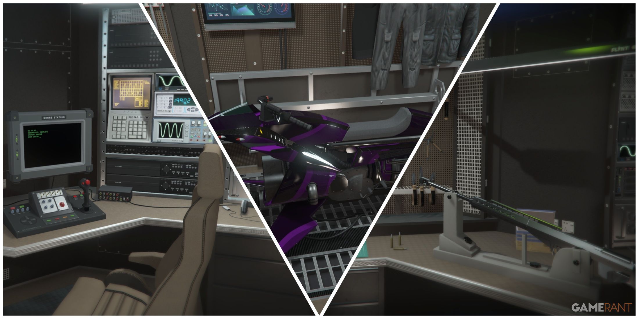 GTA Online Terrorbyte Drone Station, Specialized Workshop, Weapon Workshop