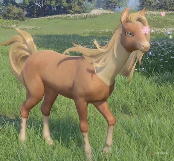 Noble Pony in the fields in Infinity Nikki