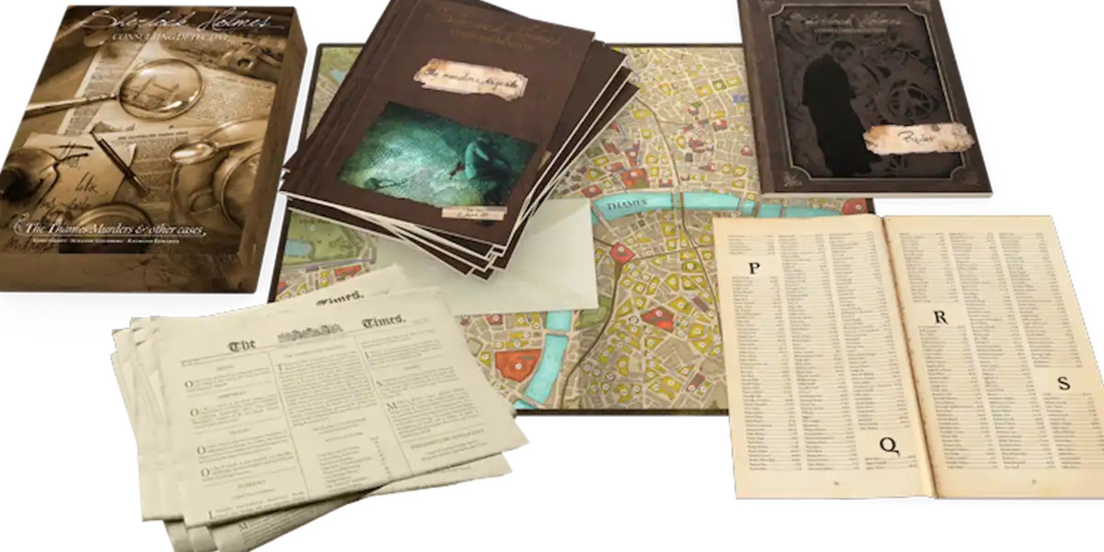 Sherlock Holmes Consulting Detective Component Spread