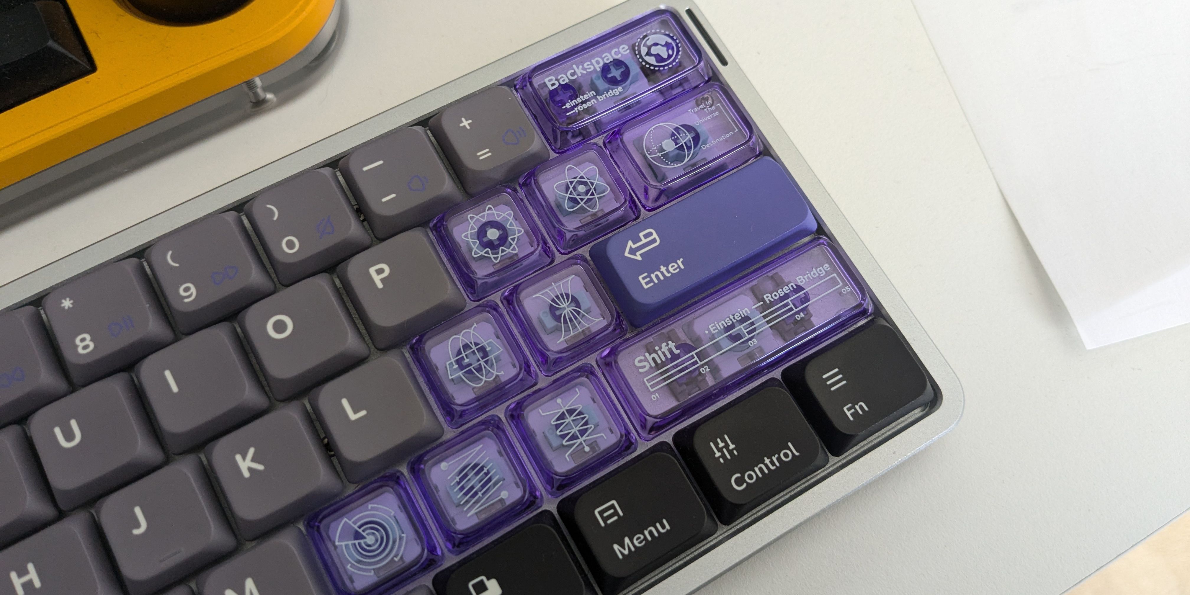 NuPhy Air60 HE transparent keys