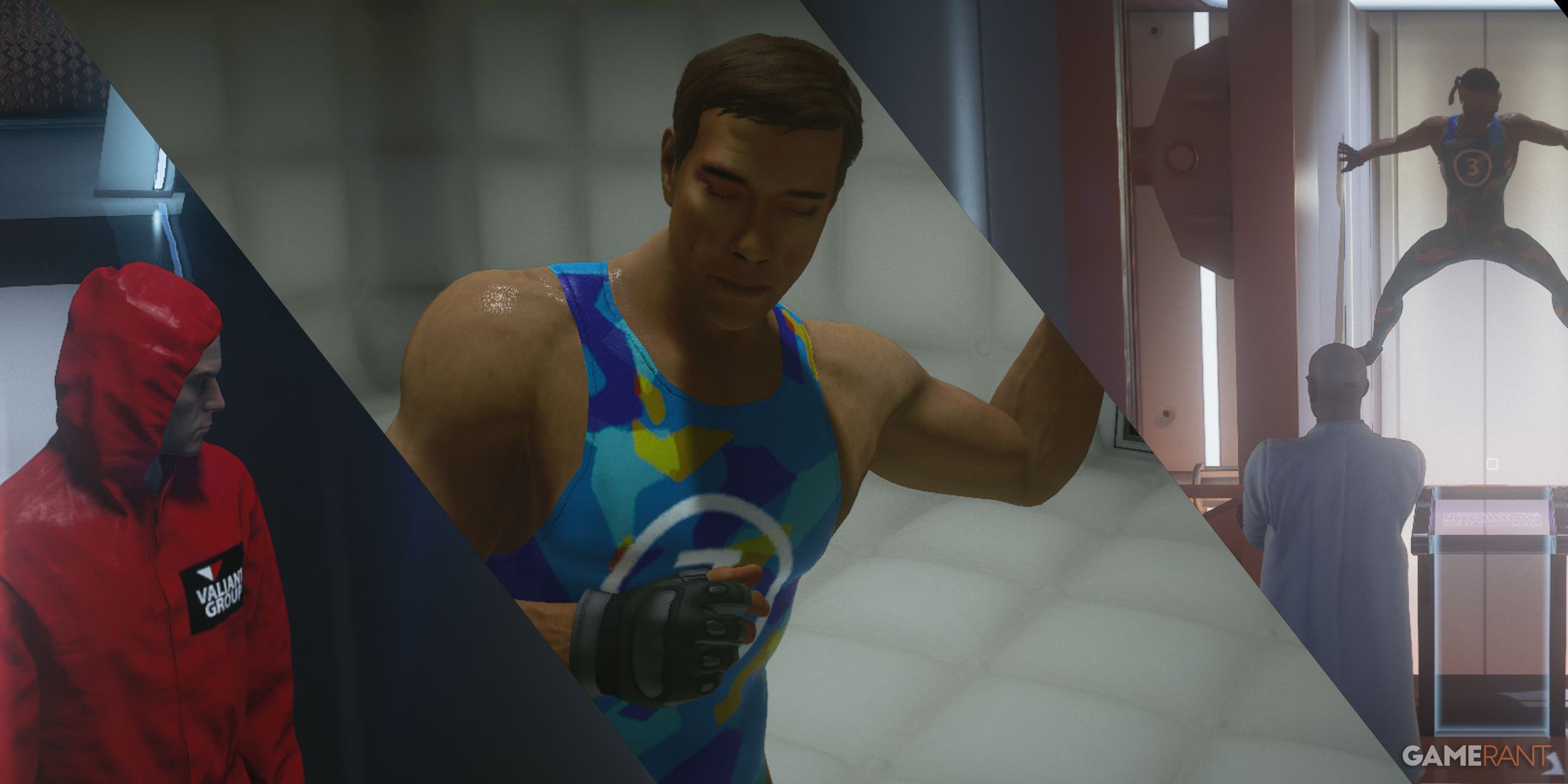 Jean Claude Van Damme and 47 in the Hitman Splitter DLC