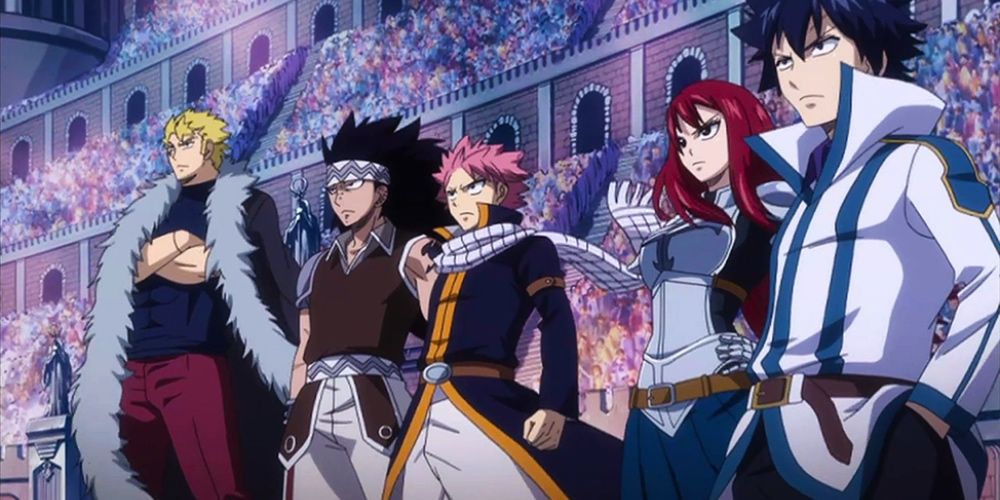 Natsu and Team Fairy Tail at Grand Magic Games