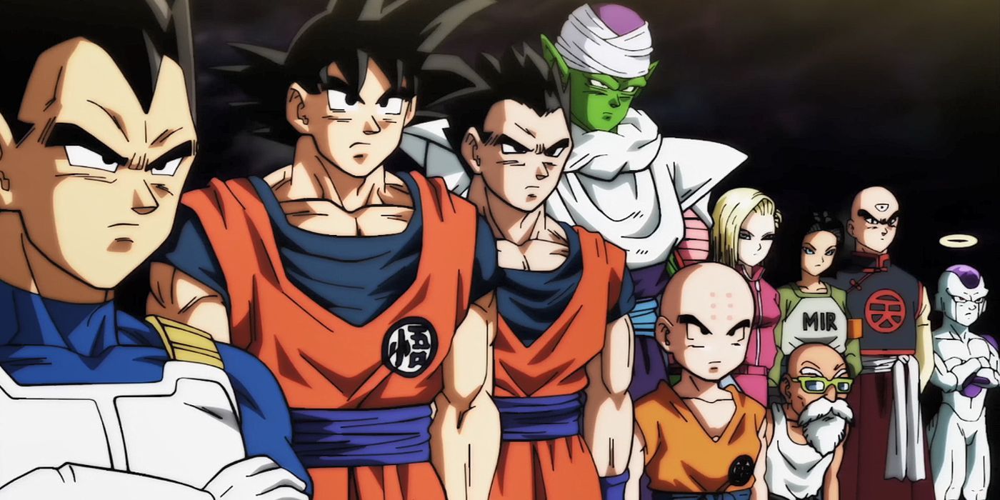 Dragon Ball Super characters standing together