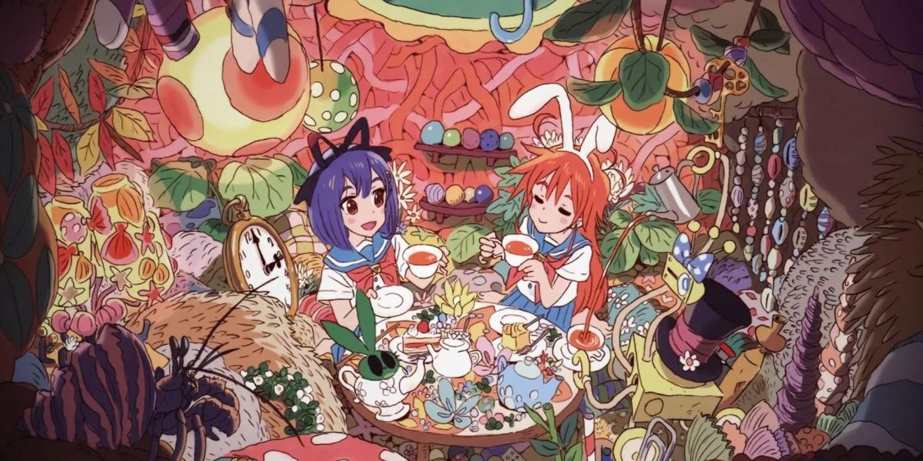 Flip Flappers anime Cocona and Papika