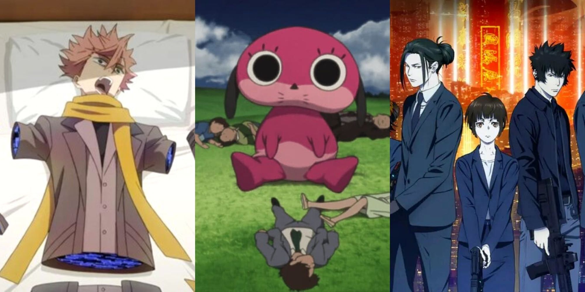 Akihito in ID INVADED, Maromi in Paranoia Agent, agents in Psycho Pass 