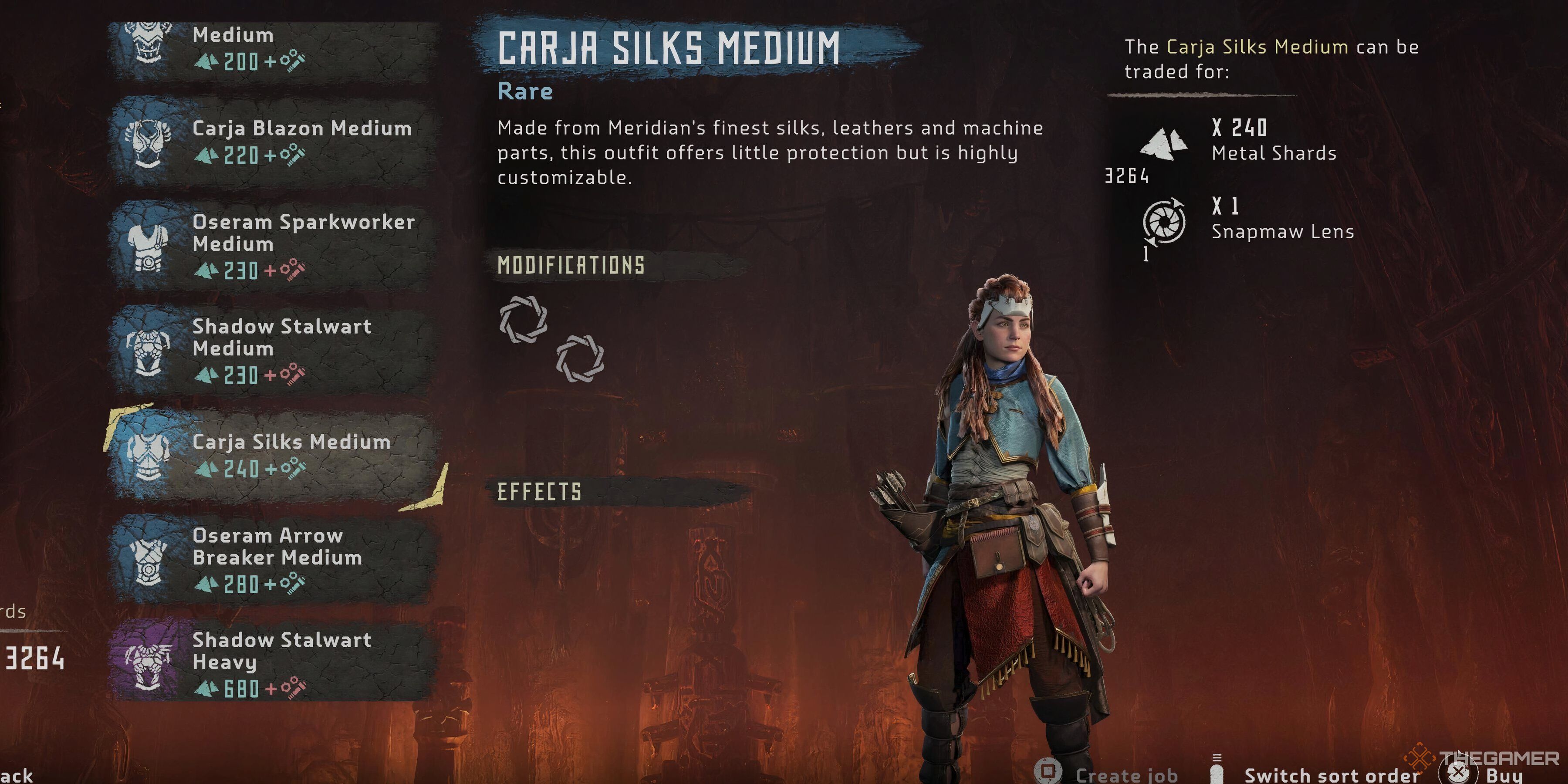 The Carja Silks outfit in Horizon Zero Dawn.