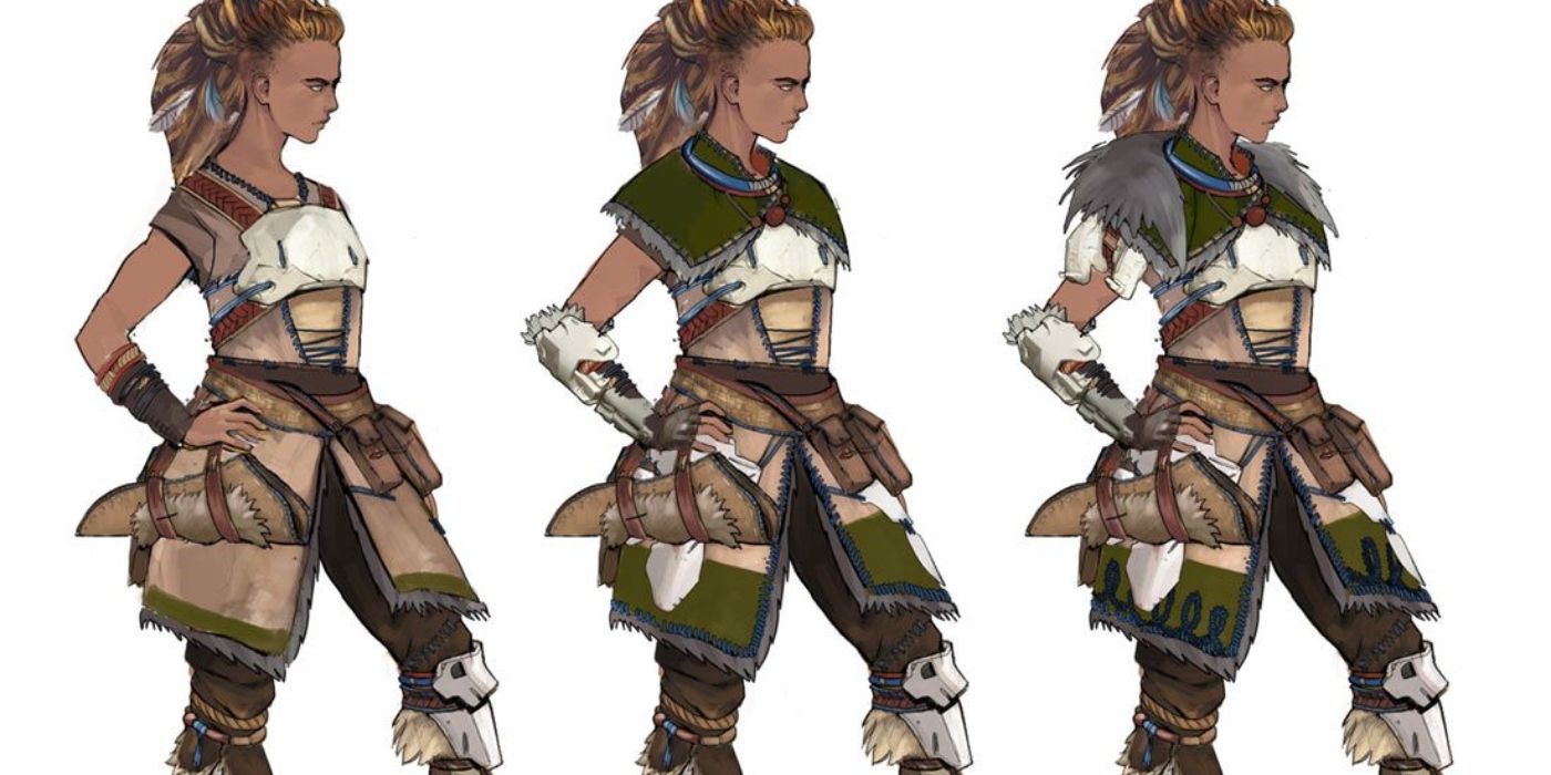 Nora Protector concept art from Horizon Zero Dawn.