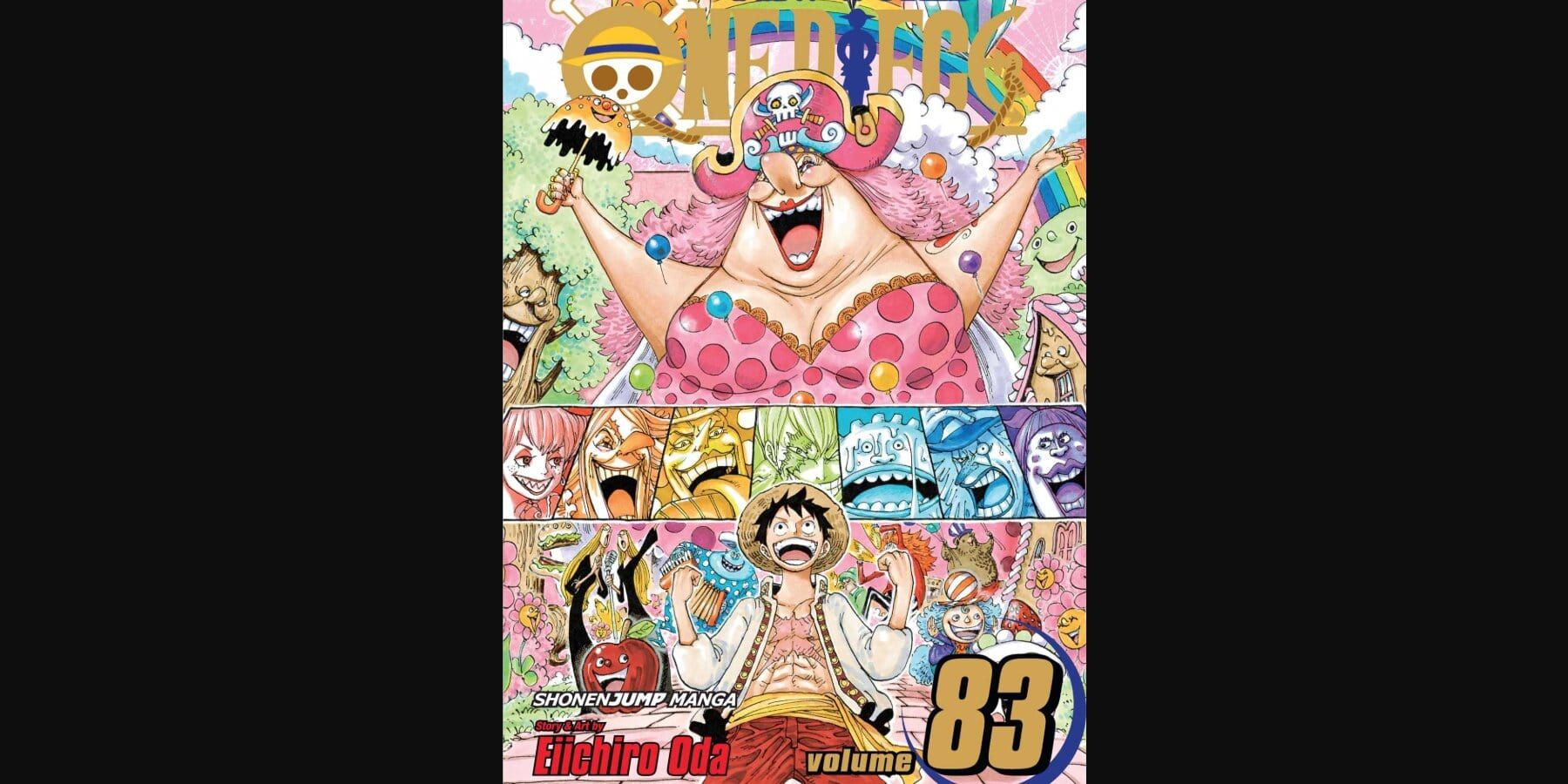 Volume 83 cover showing Big Mom and Luffy