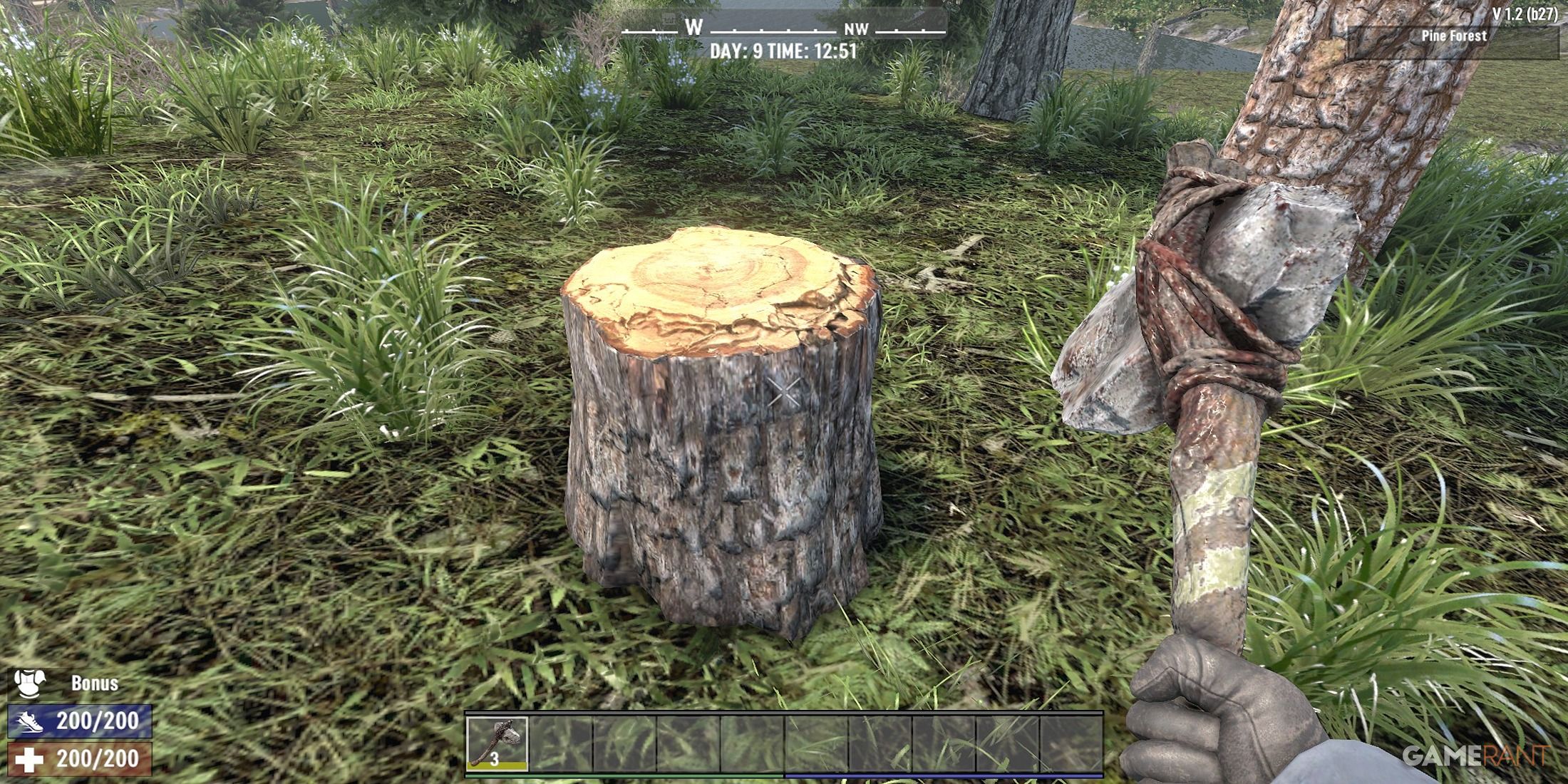 A Tree Stump In 7 Days To Die