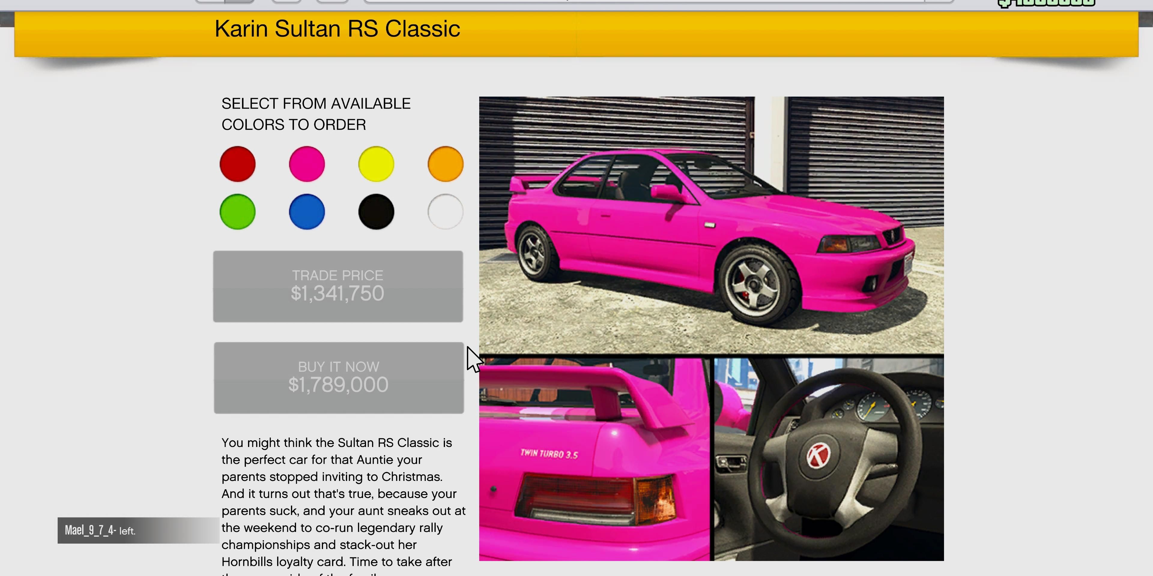 Karin Sultan RS Classic