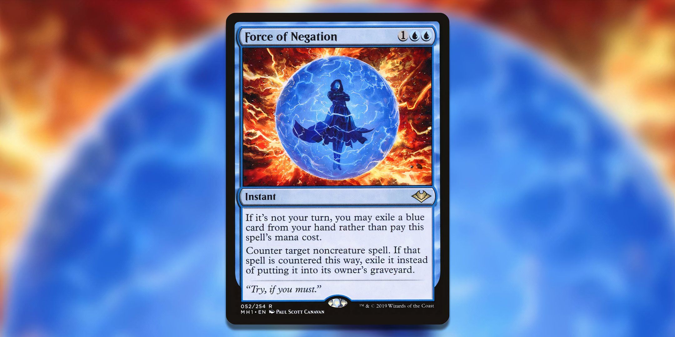 Screenshot of Force of Negation Modern Horizons MTG