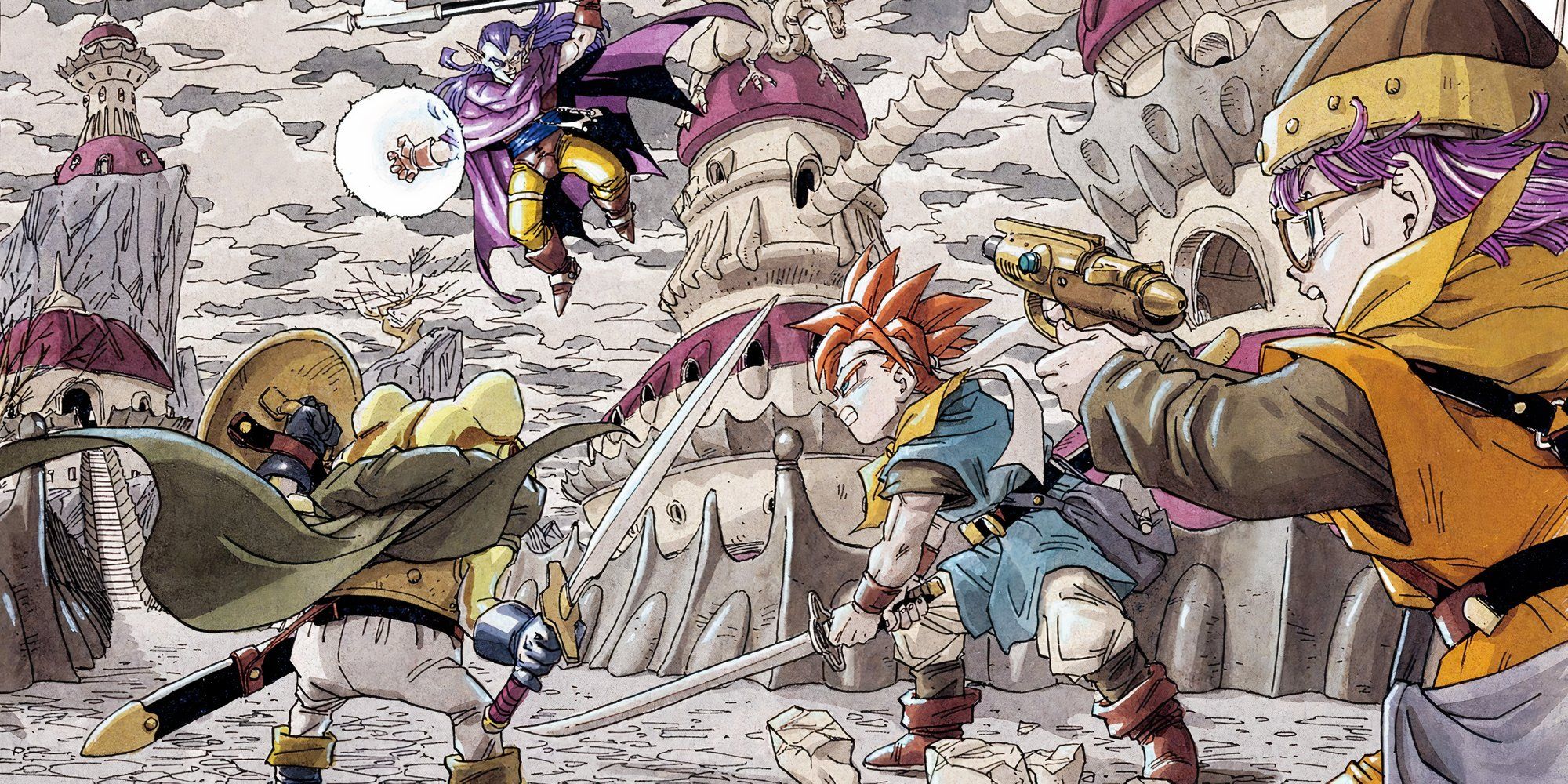 Promo art featuring characters in Chrono Trigger