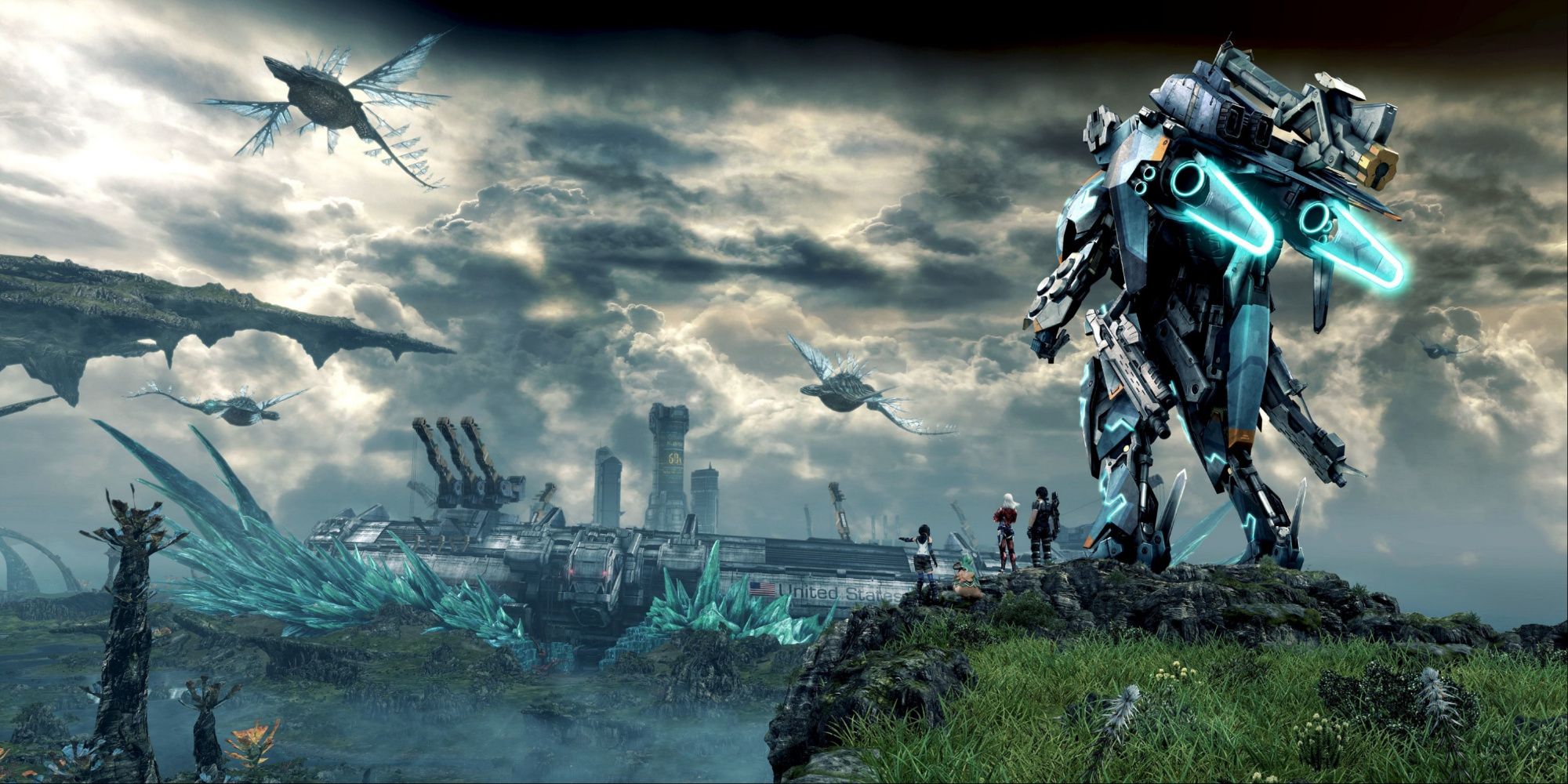 Promo art featuring characters in Xenoblade Chronicles X