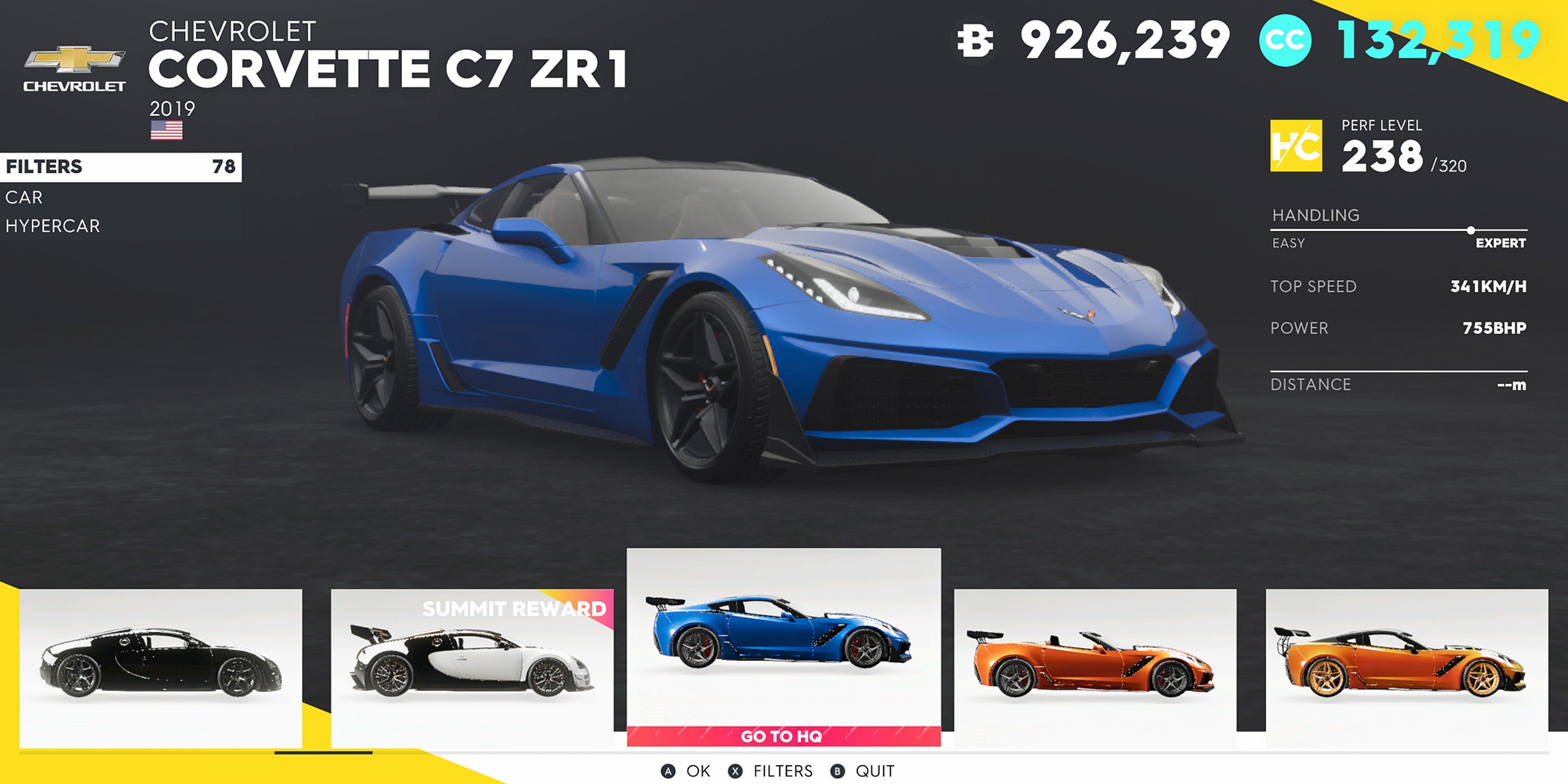 The Crew 2 Chevrolet Corvette C7 ZR1