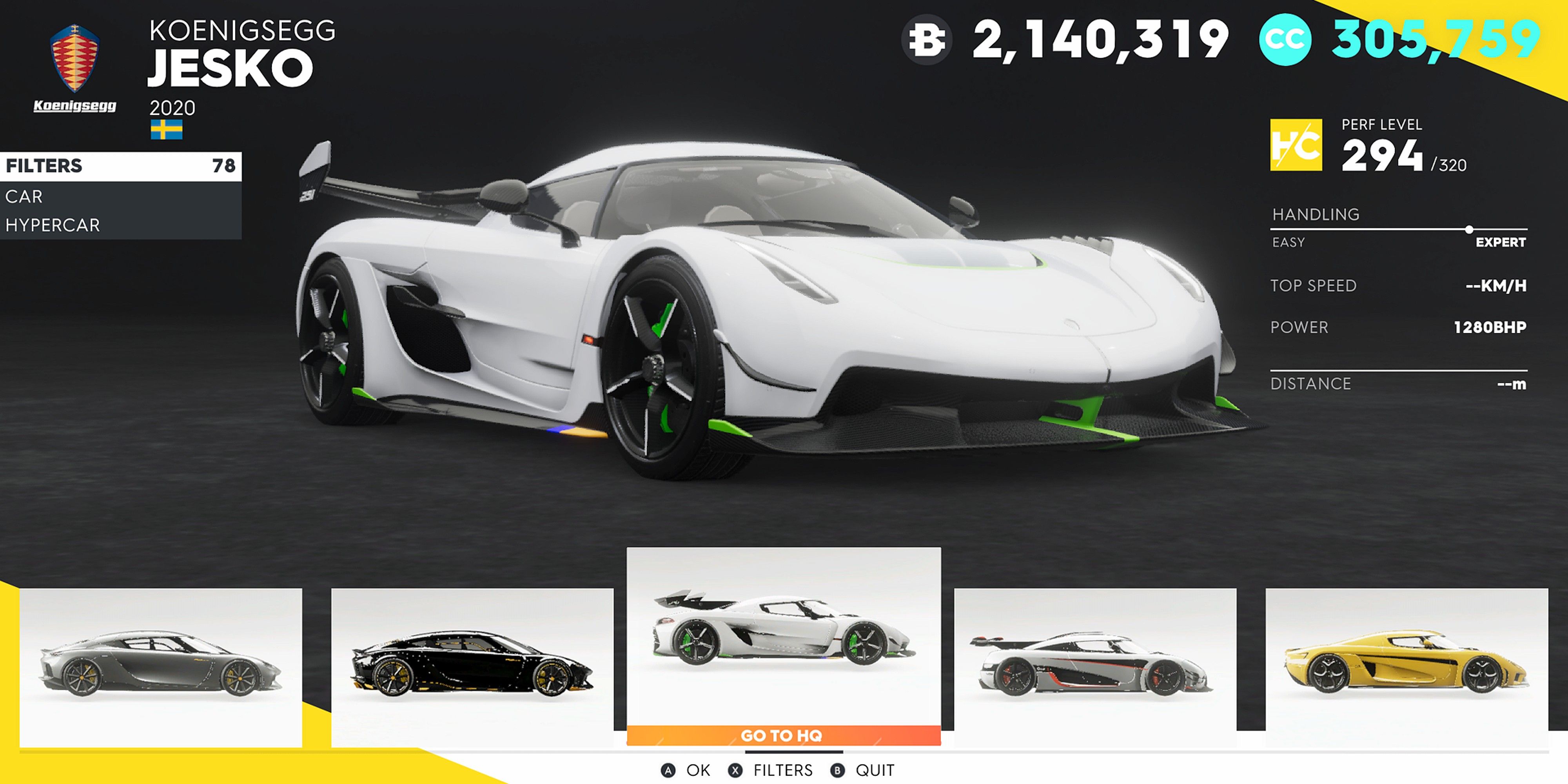 The Crew 2 Koenigsegg Jesko