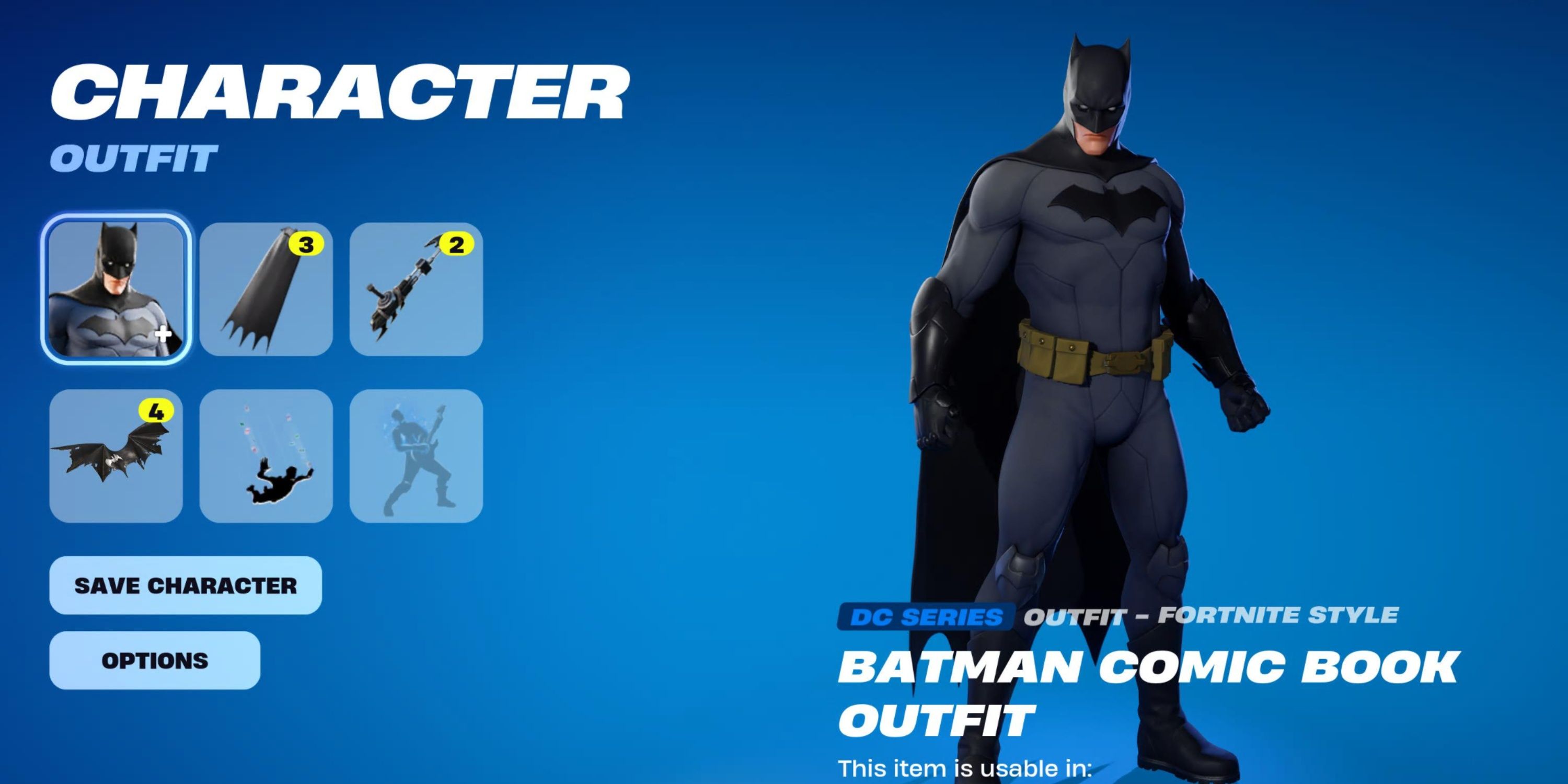 batman comic book outfit