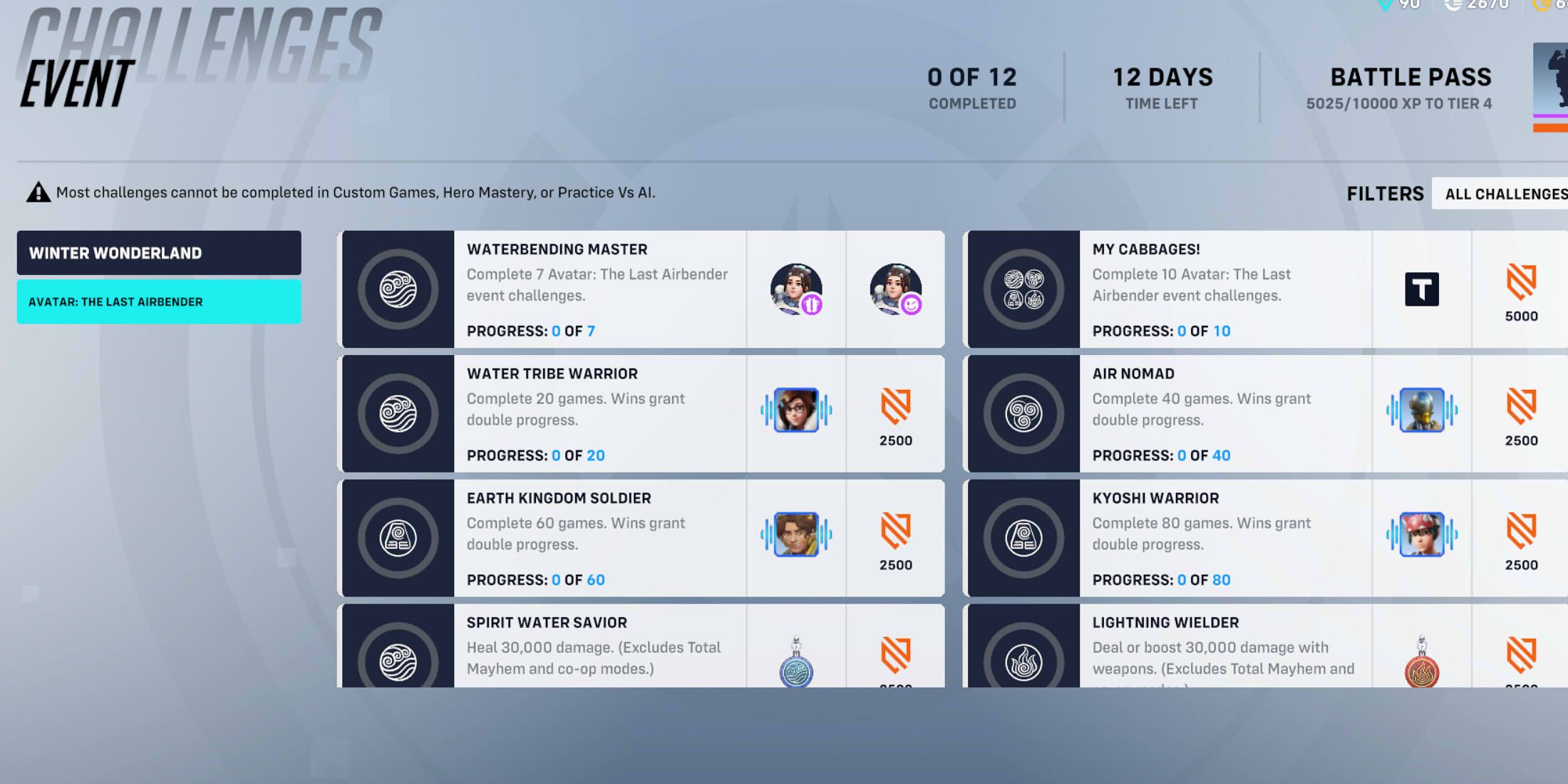 ow atla challenges